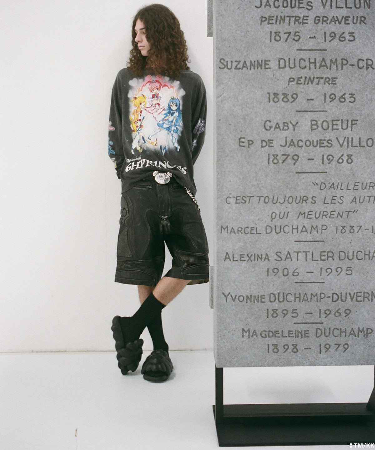 mononoke・made/モノノケ・メイド/LS T-SHIRT/SUPERFLAT/BLACK