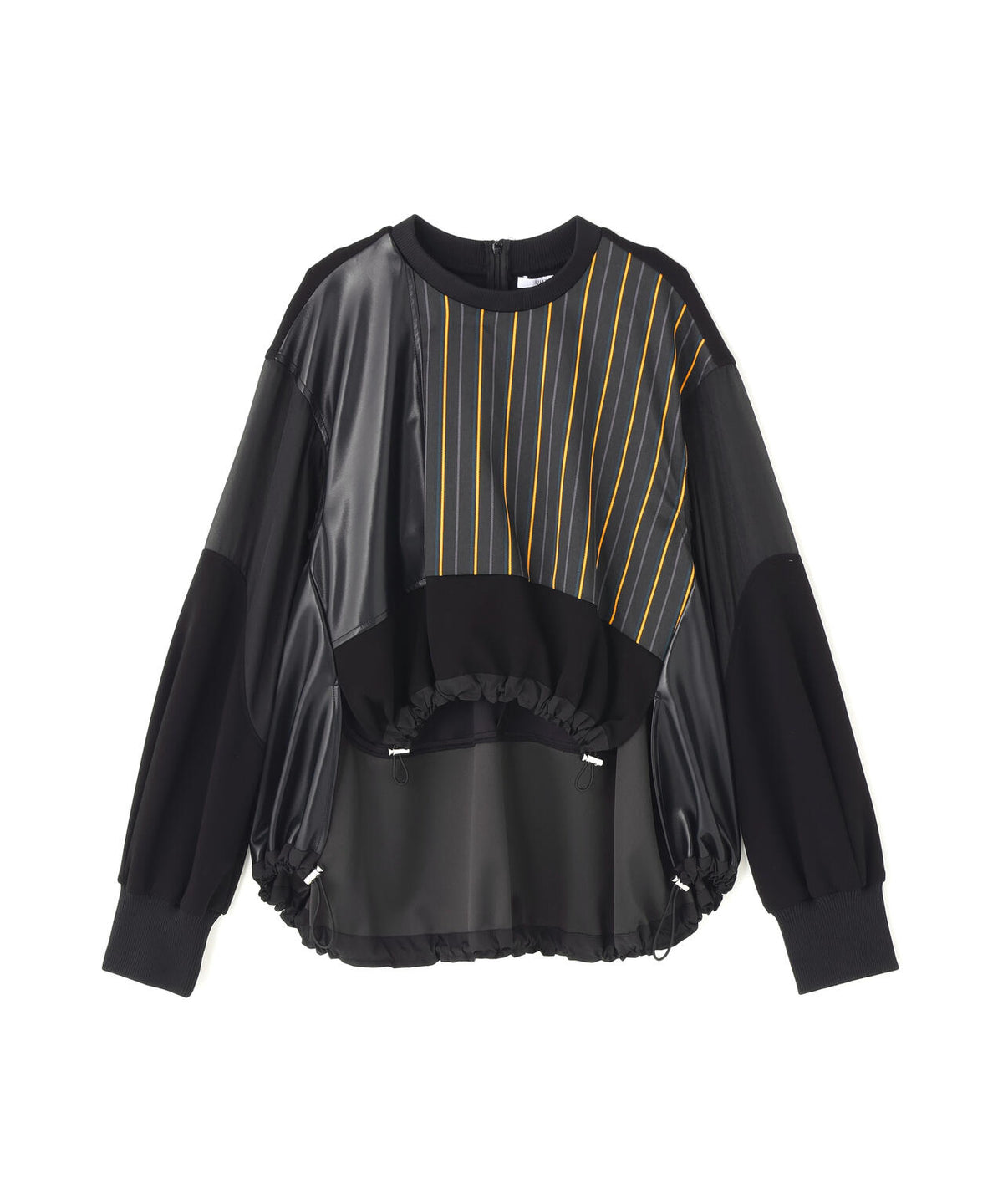 UN3D./アンスリード/LEATHER PATCHWORK TOP