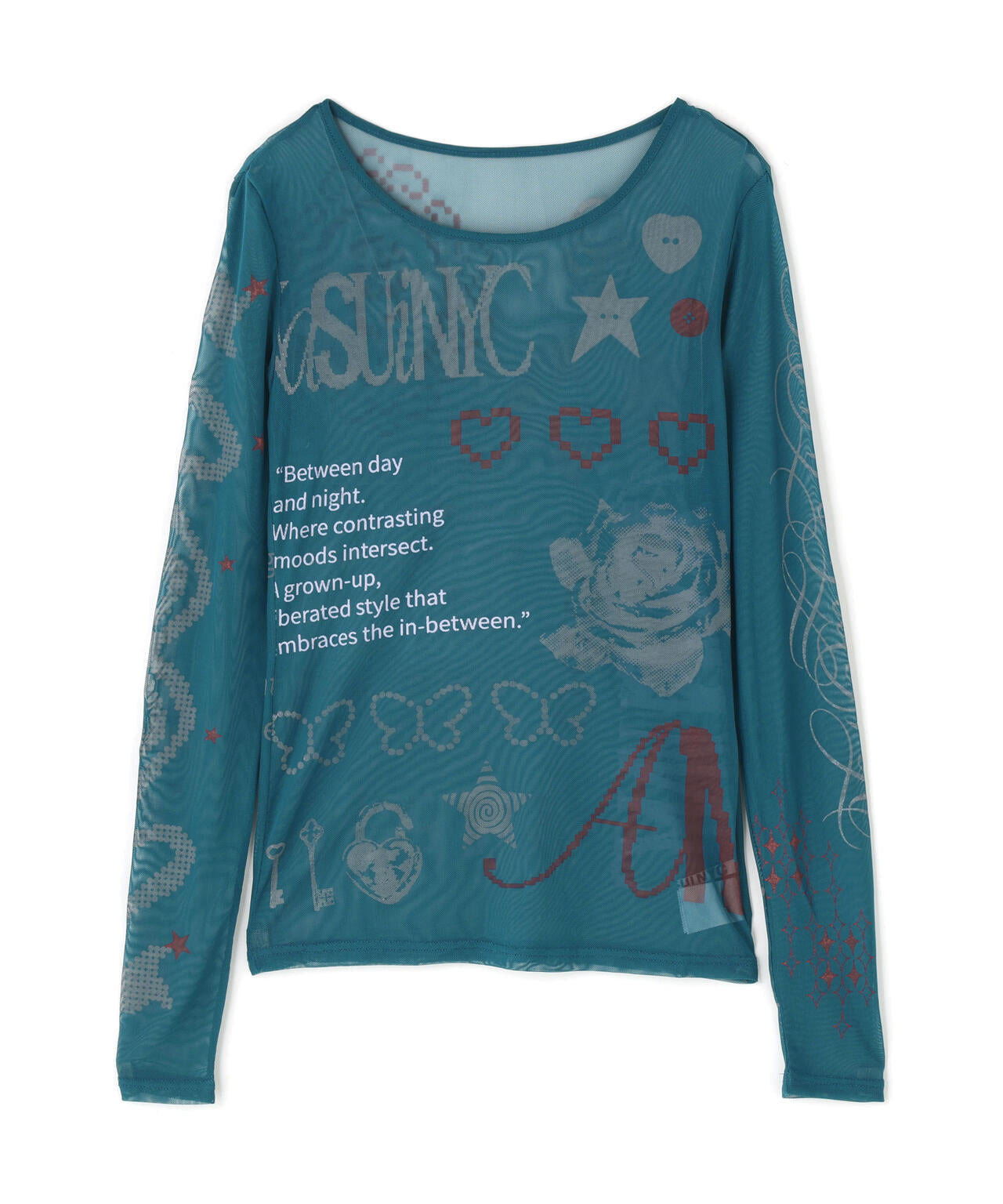 anna sui nyc/アナ スイ エヌワイシー/コラージュシアートップス
