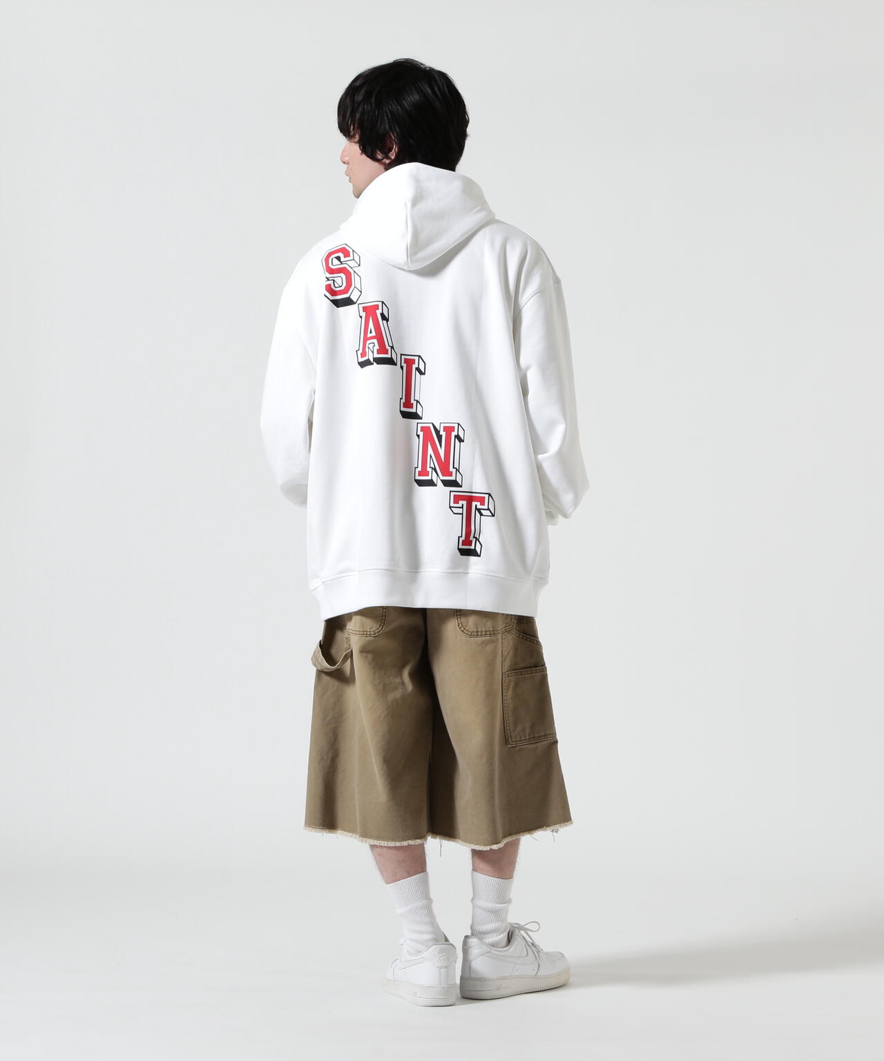 SAINT MICHAEL×JORDAN BRAND/MJ SM FLC HOODIE/WHITE