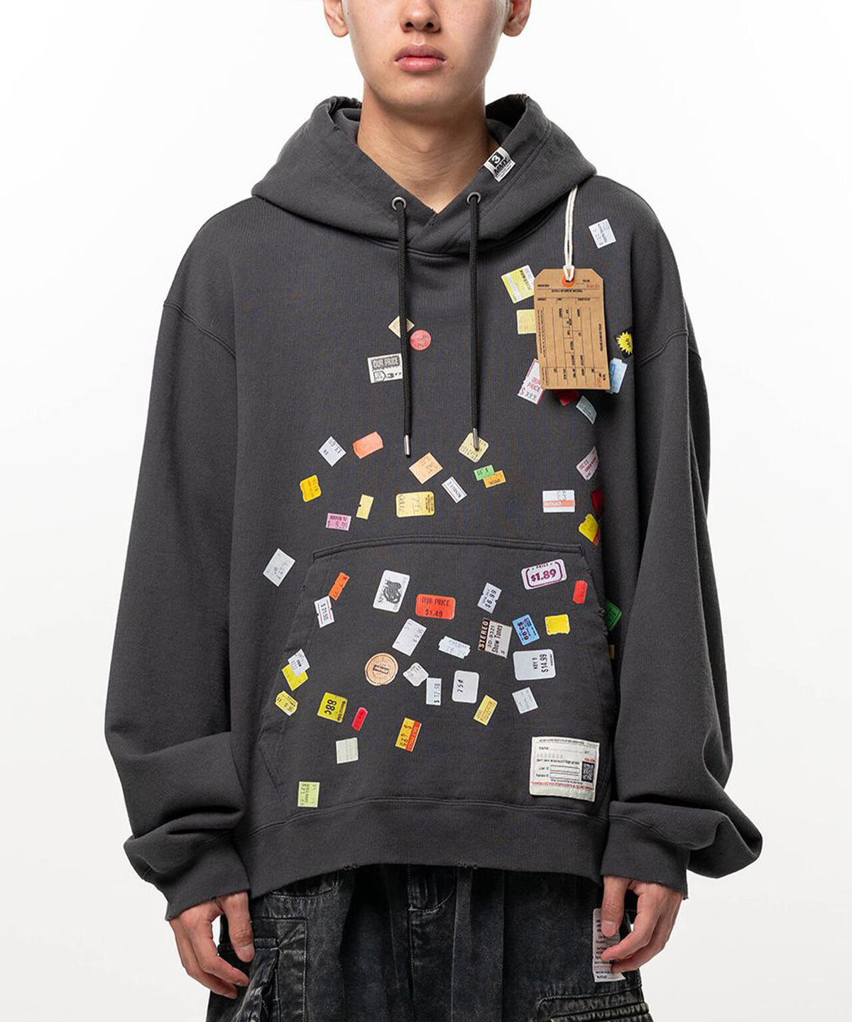 Maison MIHARAYASUHIRO/メゾン ミハラヤスヒロ/PRICE STICKER SWEAT HOODIE