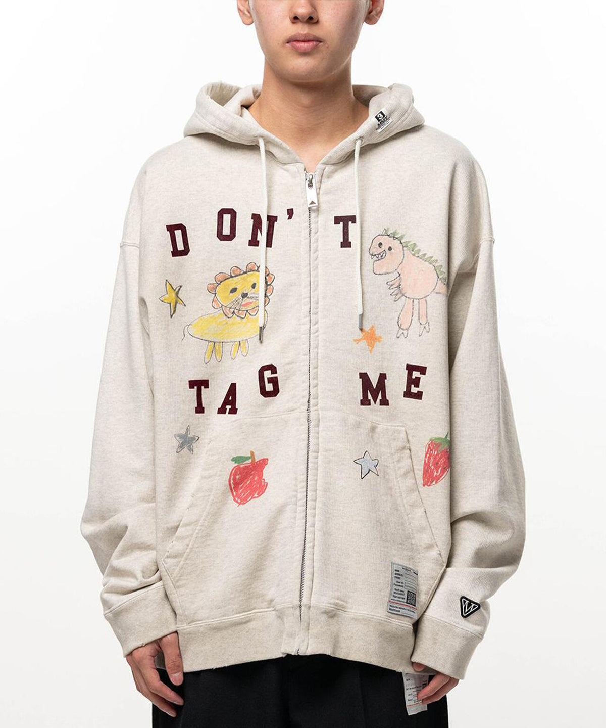 Maison MIHARAYASUHIRO/メゾン ミハラヤスヒロ/KIDS DOODLE PRINTED ZIP-UP HOODIE