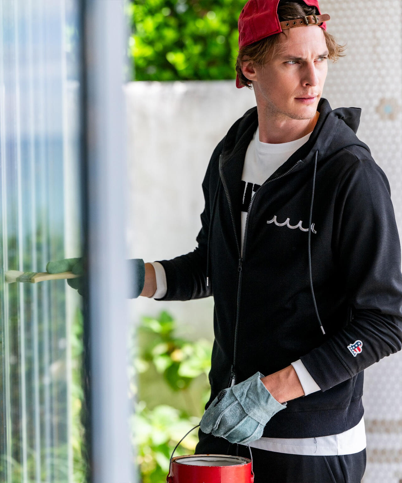 muta MARINE/ムータ マリン/Set-up Hoodie Back Metal