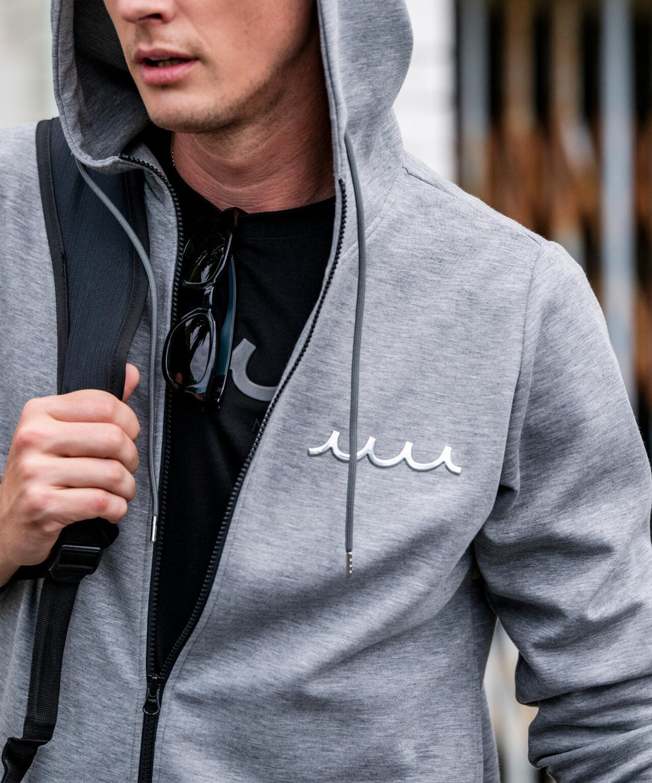 muta MARINE/ムータ マリン/Set-up Hoodie Back Metal