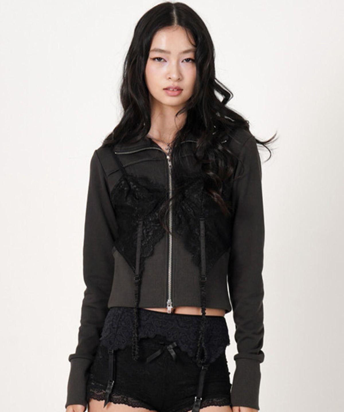 MITSUKI/ミツキ/LINGERIE DOCKING HOODIE
