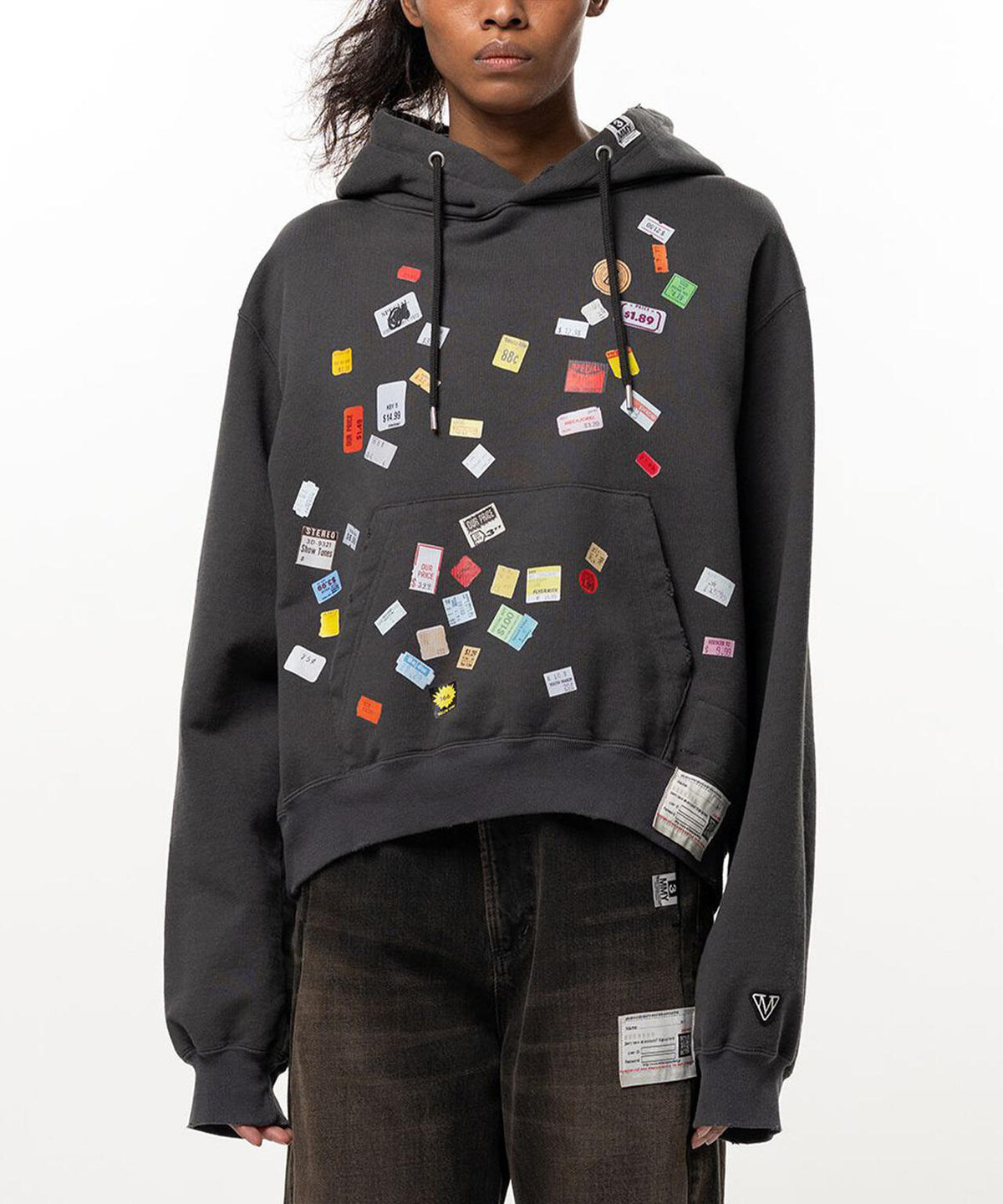 Maison MIHARAYASUHIRO/メゾン ミハラヤスヒロ/PRICE STICKER PRINTED HOODIE