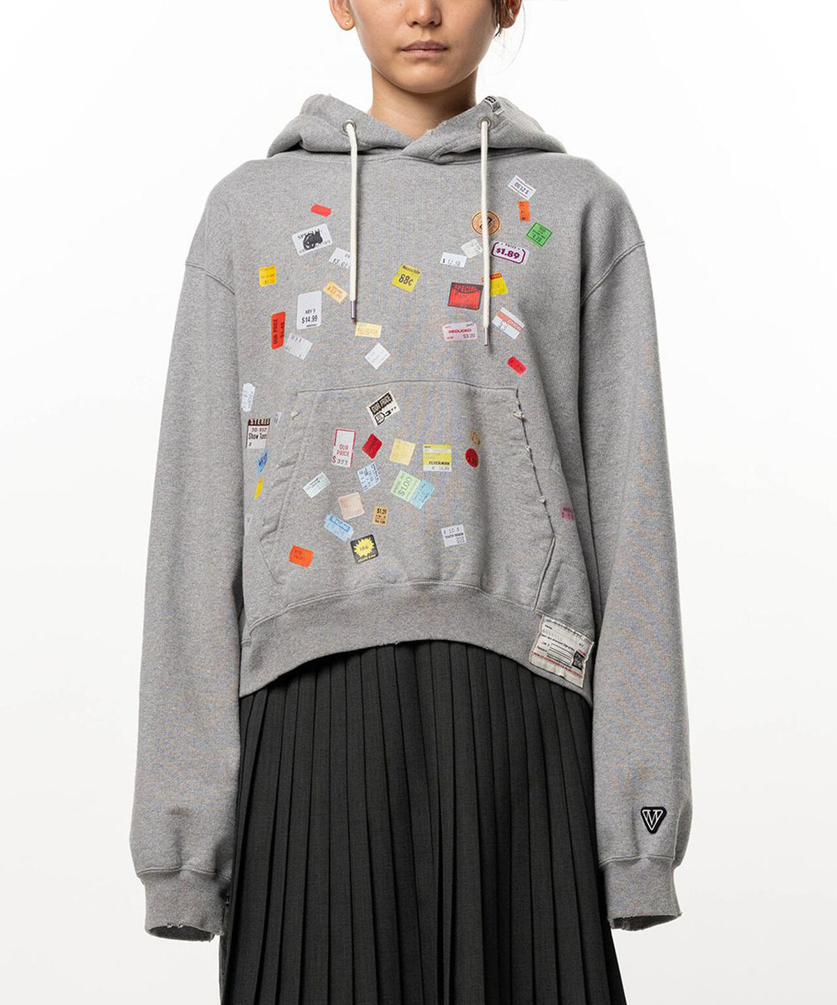 Maison MIHARAYASUHIRO/メゾン ミハラヤスヒロ/PRICE STICKER PRINTED HOODIE