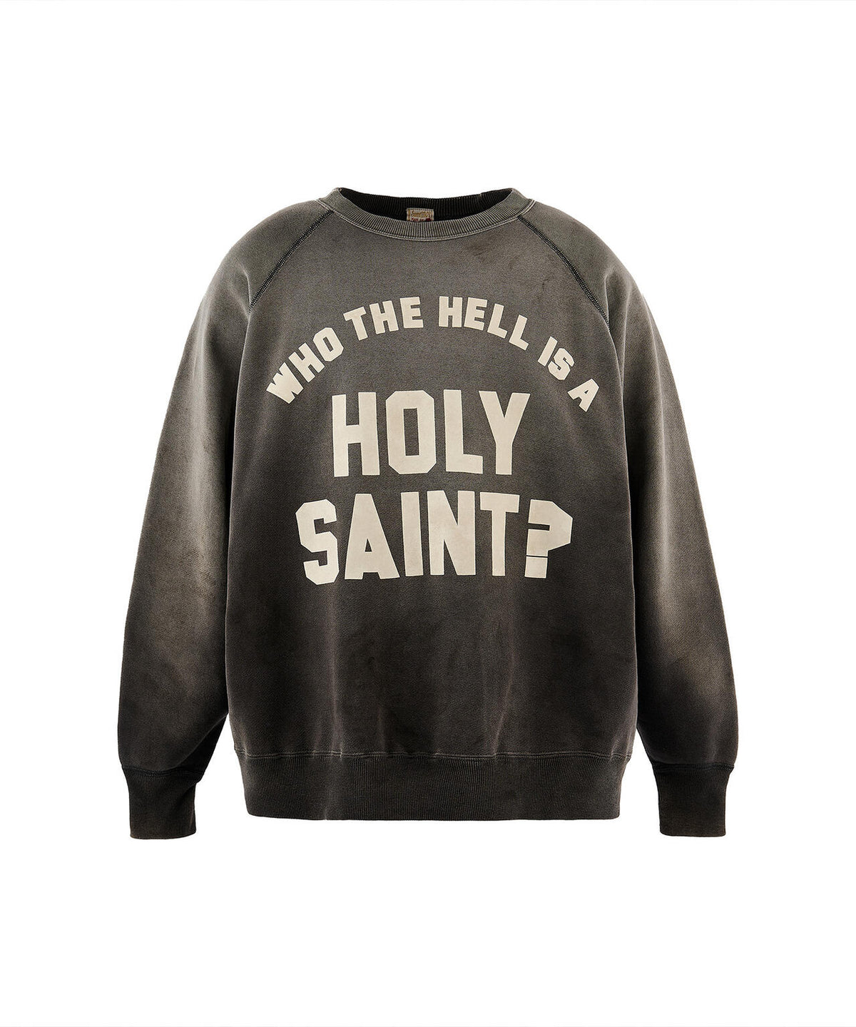 SAINT MICHAEL/セントマイケル/RAGLAN CRW N SWT/HOLY SAINT?/BLACK