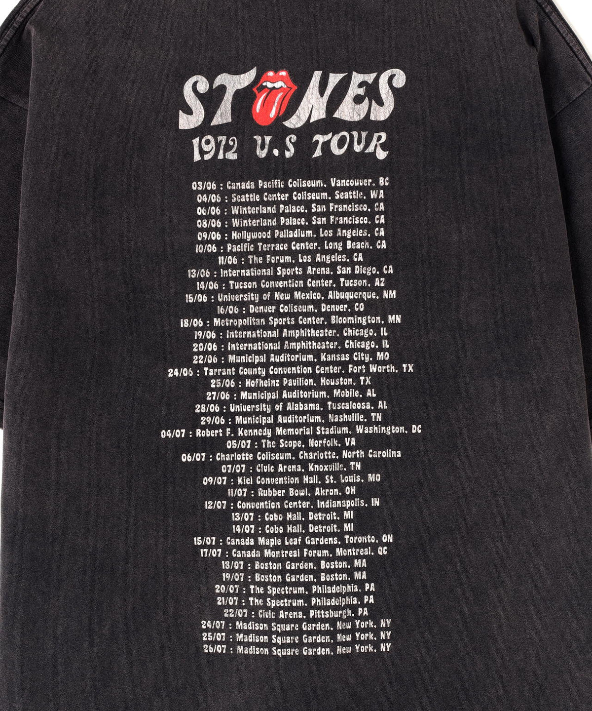 U/MUSIC/ユーミュージック/1972 US TOUR TEE