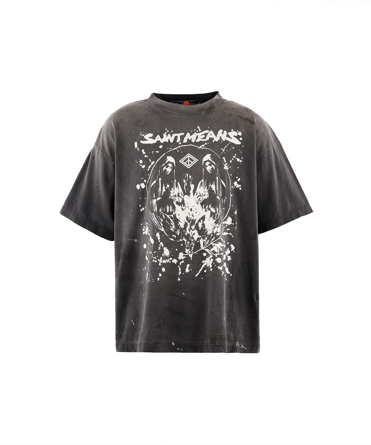 SAINT MICHAEL/セントマイケル/BKM_SS T-SHIRT/SAINT MEANS/BLACK