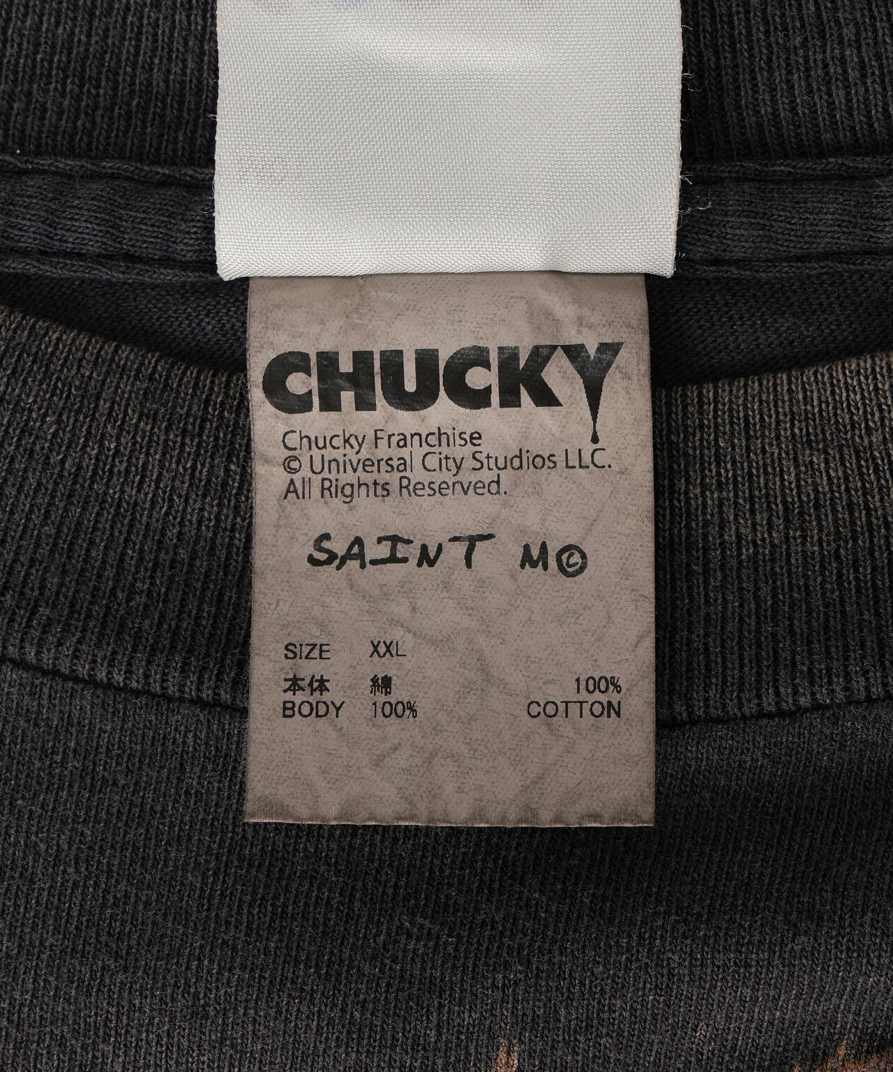 SAINT MICHAEL/セントマイケル/CKY_SS T-SHIRT/SAINT/BLACK