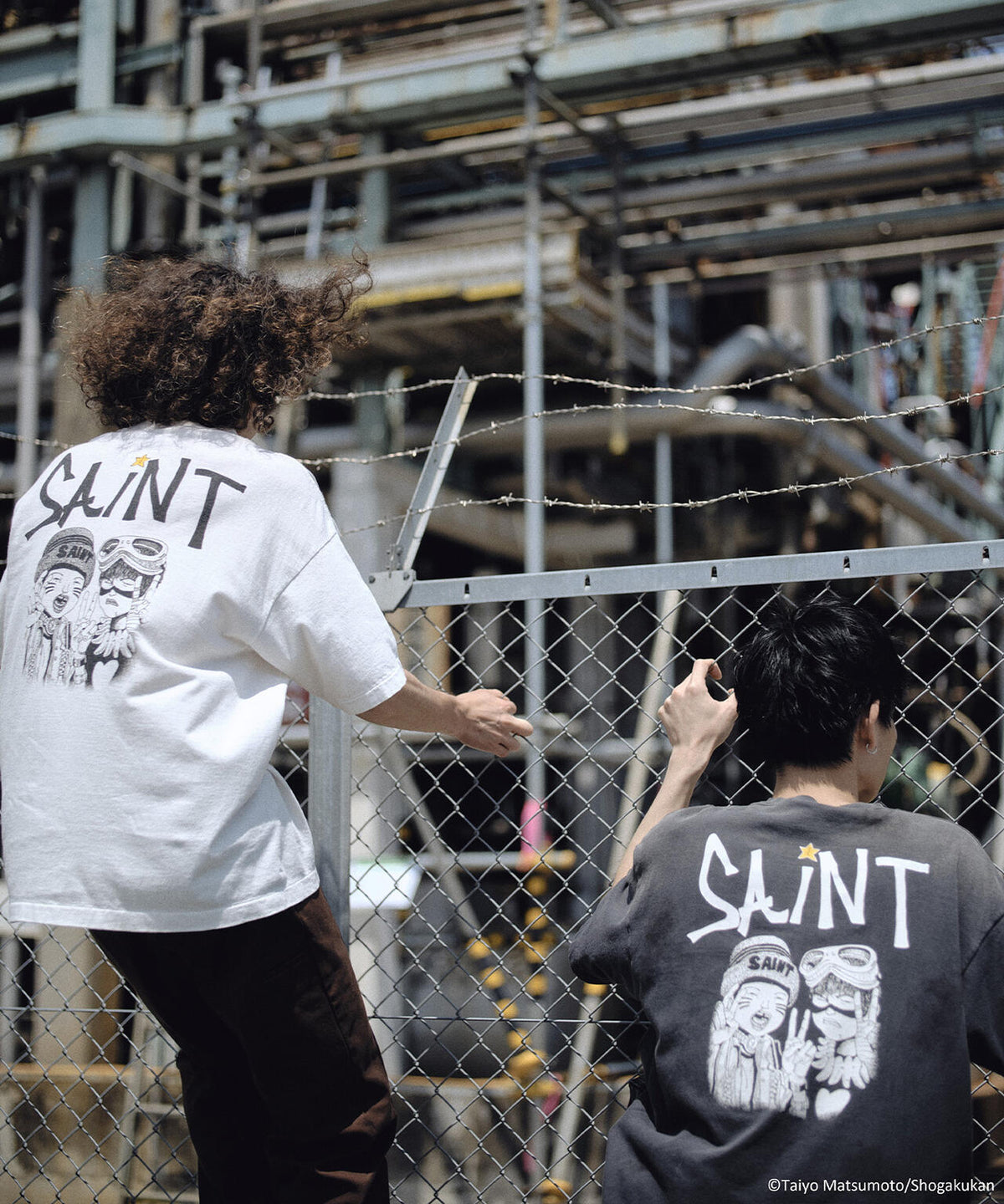 SAINT MICHAEL/セントマイケル/鉄コン筋クリート_SS T-SHIRT/KURO