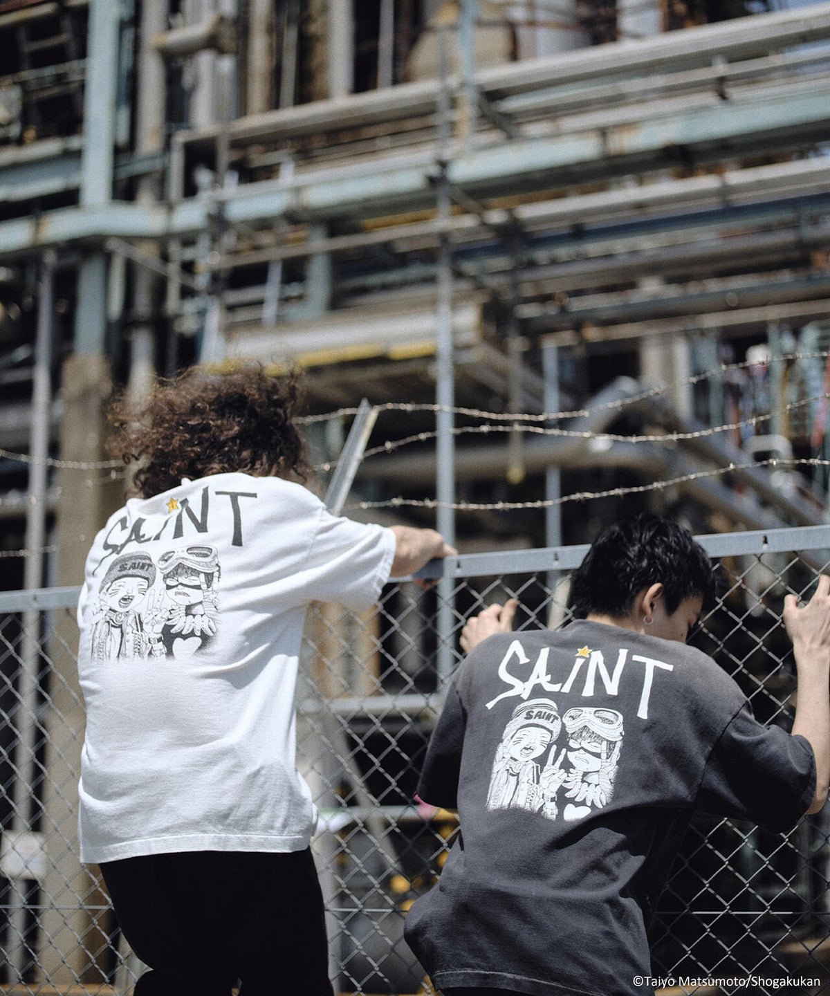 SAINT MICHAEL/セントマイケル/鉄コン筋クリート_SS T-SHIRT/KURO