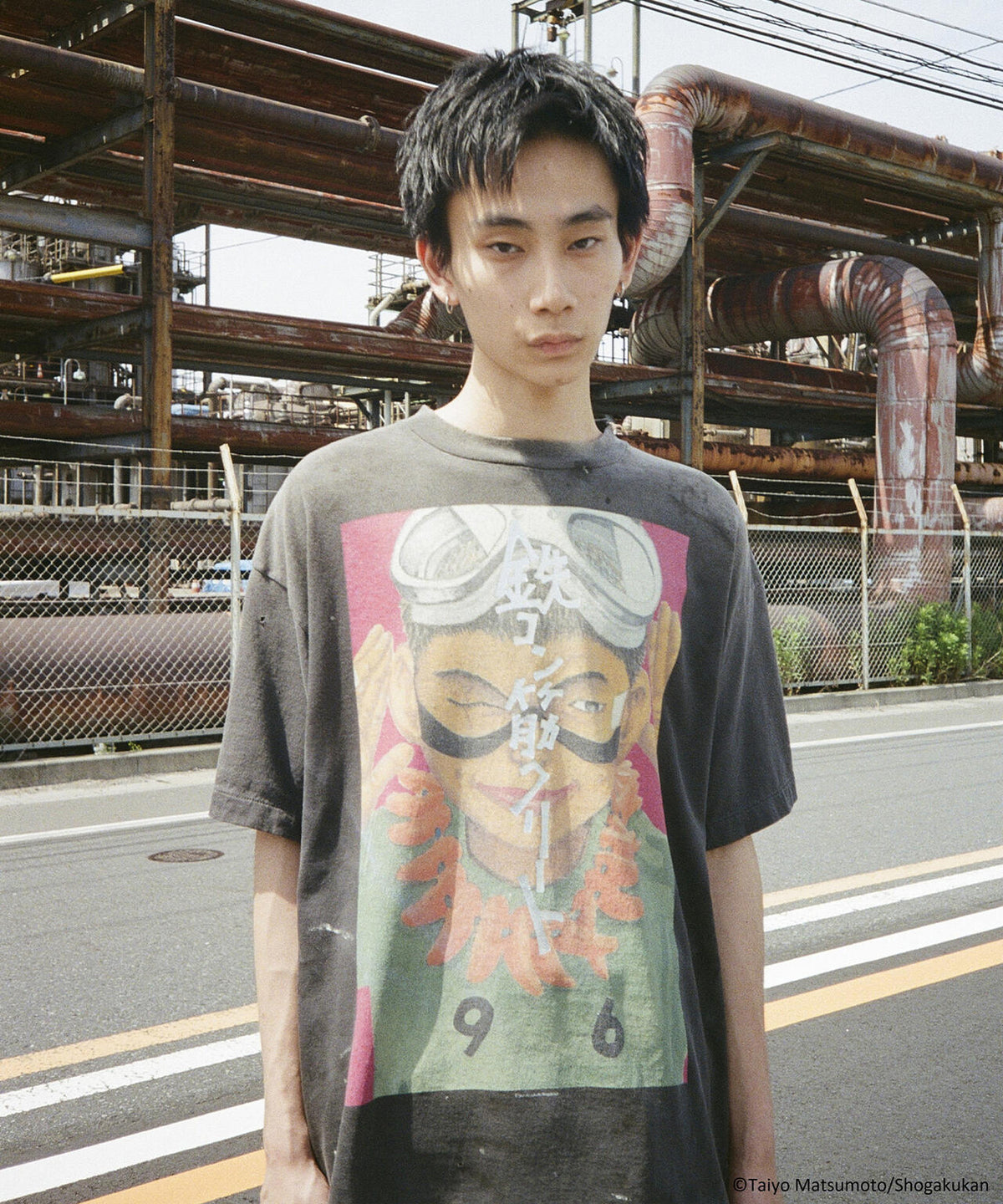 SAINT MICHAEL/セントマイケル/鉄コン筋クリート_SS T-SHIRT/KURO