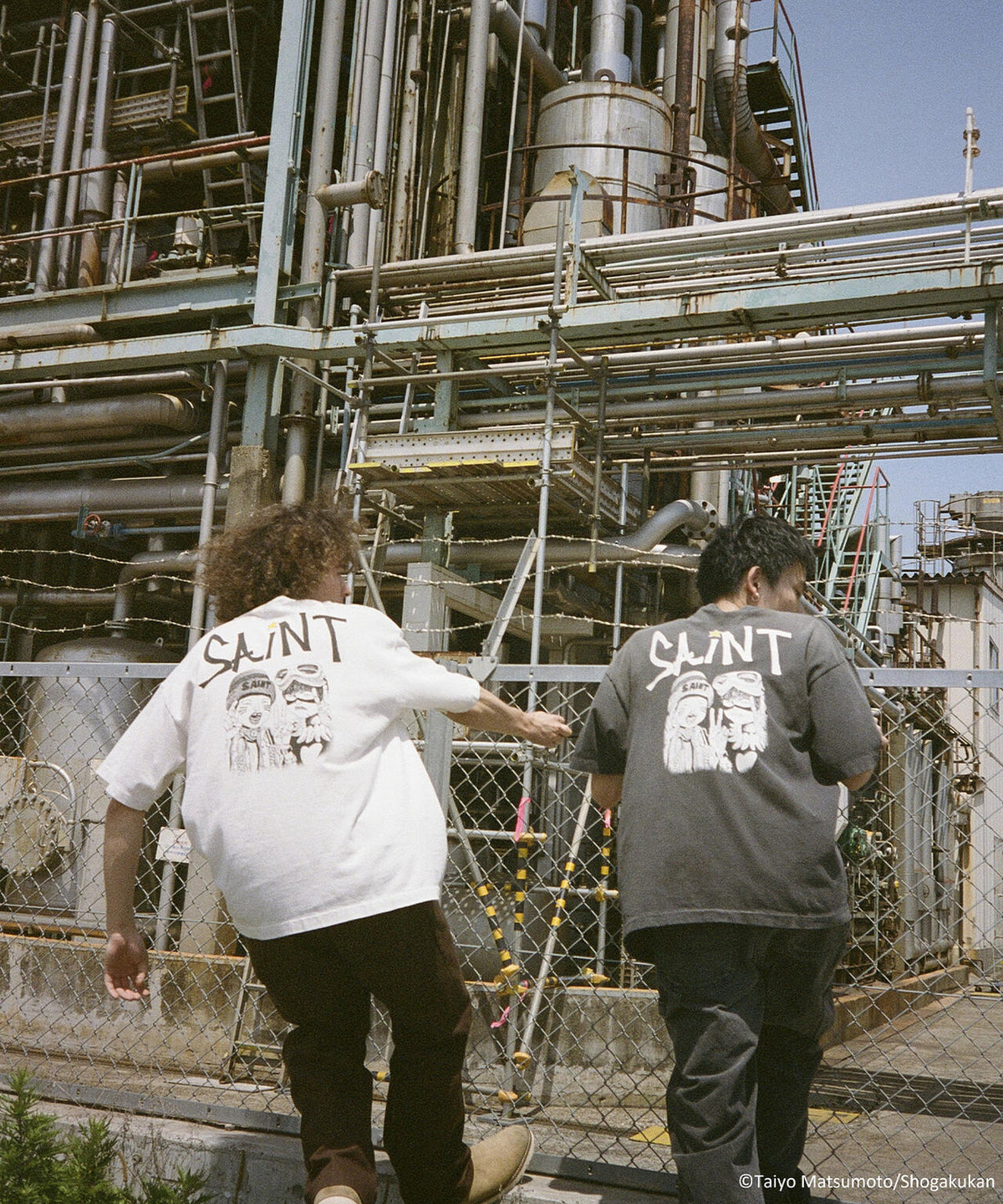 SAINT MICHAEL/セントマイケル/鉄コン筋クリート_SS T-SHIRT/KURO