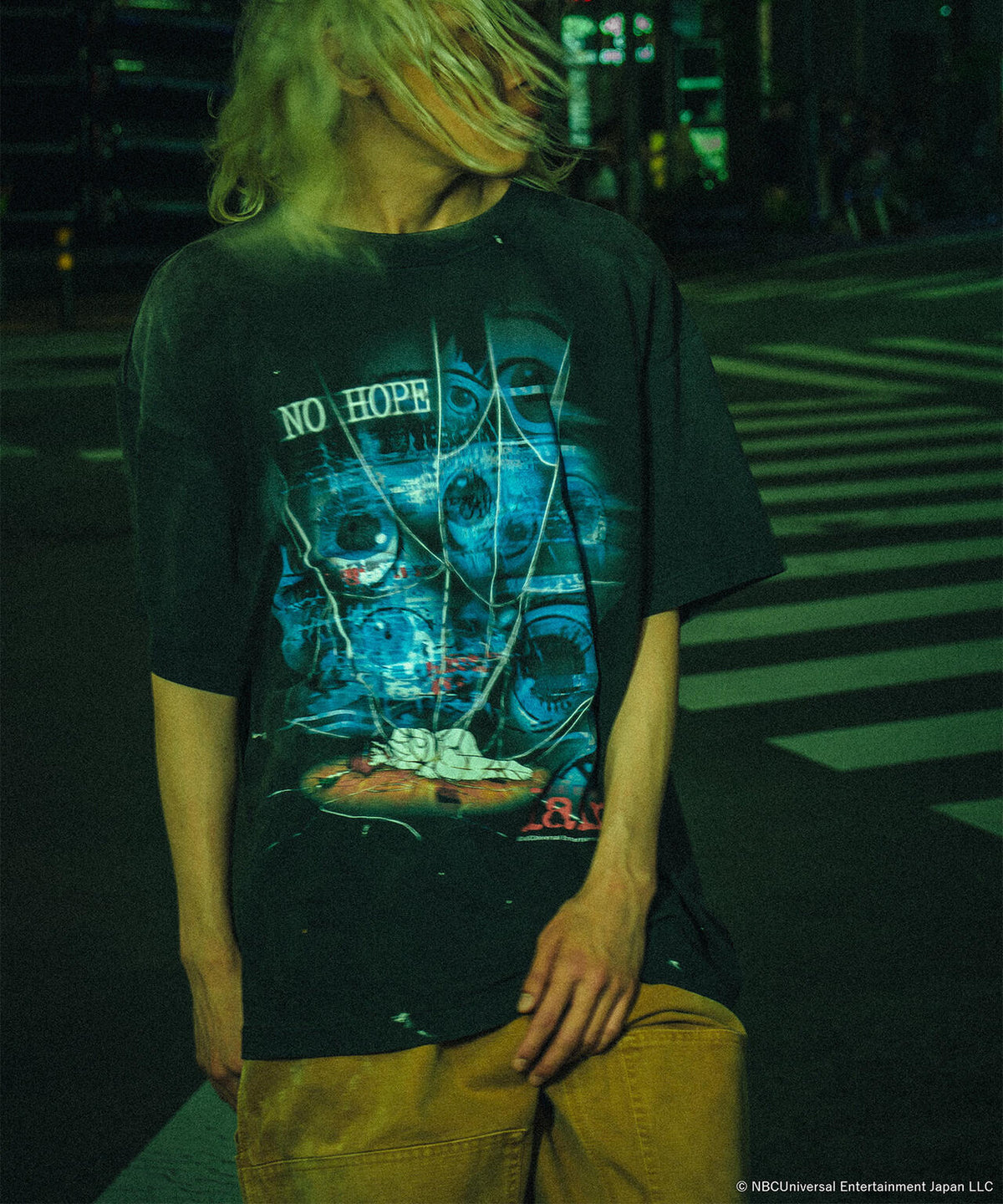 SAINT MICHAEL/セントマイケル/LAIN_SS T-SHIRT/NO HOPE/BLACK