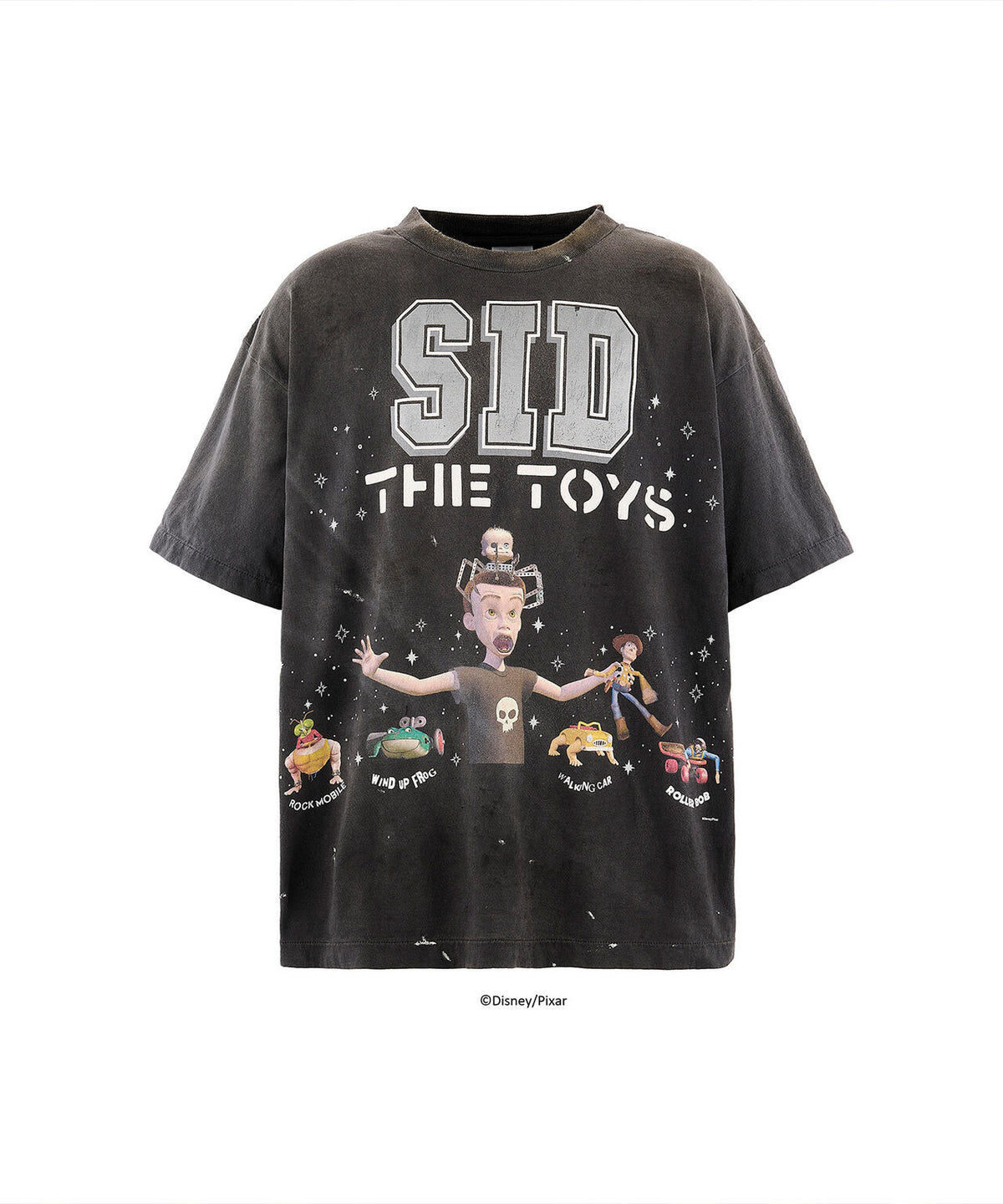 SAINT MICHAEL/セントマイケル/PIXAR_SS T-SHIRT/SID/BLACK