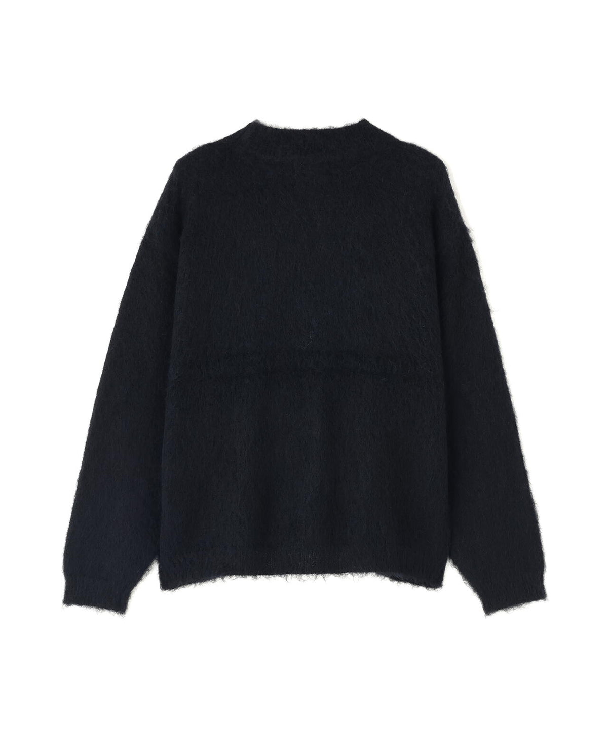 SAINT MICHAEL/セントマイケル/TRS_CRW N KNIT/LIPS&TOHGUE/BLACK