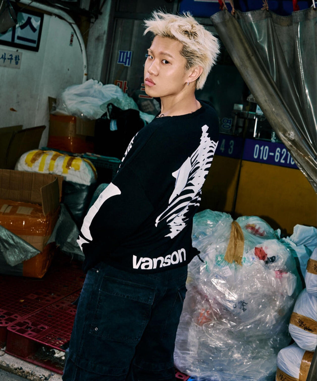 FR(13)NDS×Vanson Leathers/フレンズ×バンソンレザーズ/BONE KNIT