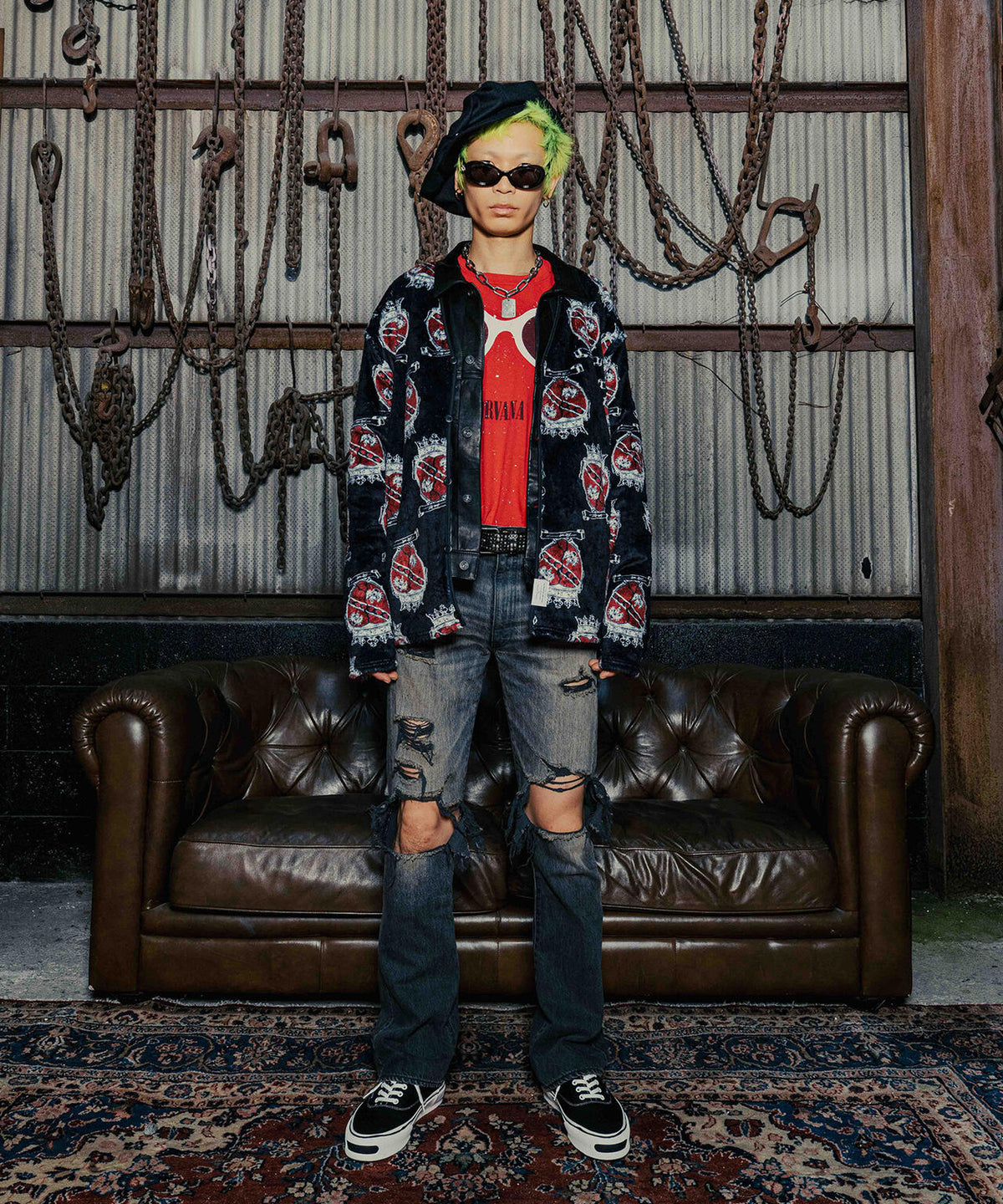 TALKING ABOUT THE ABSTRACTION/トーキングアバウトジアブストラクション/別注 EX CARDIGAN