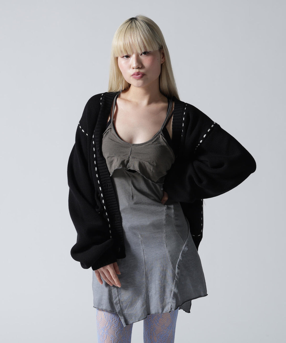 FR(13)NDS/フレンズ/WOMEN STITCH KNIT CARDIGAN