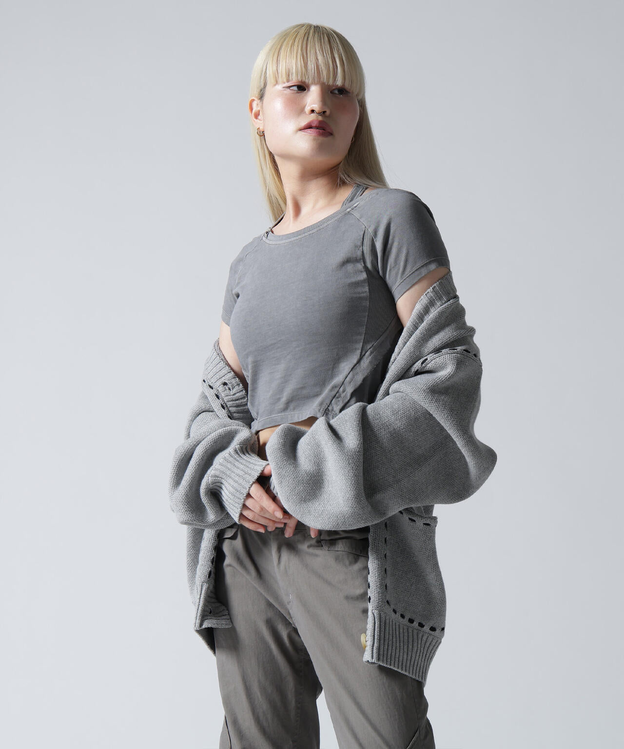 FR(13)NDS/フレンズ/STITCH KNIT CARDIGAN