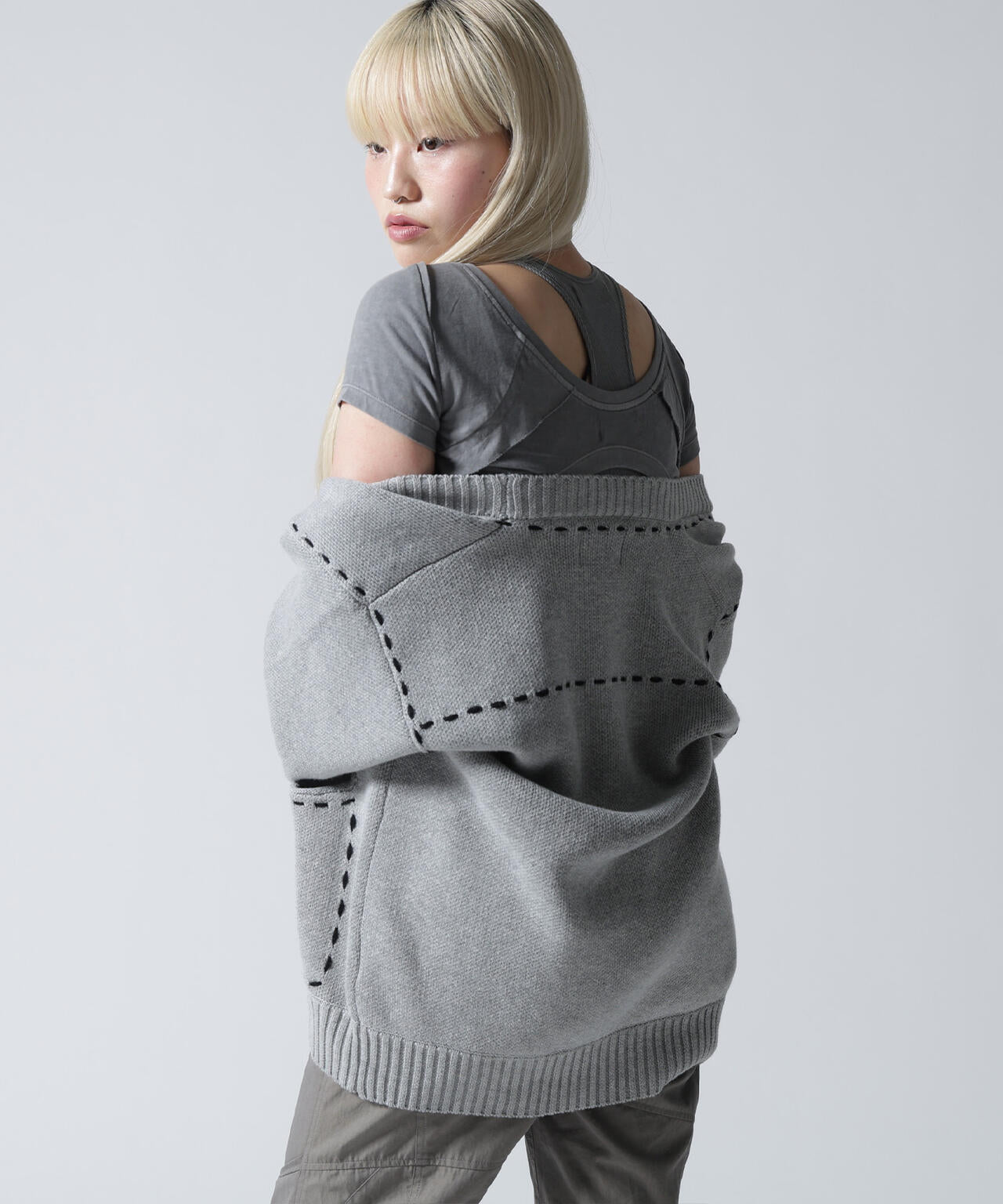 FR(13)NDS/フレンズ/STITCH KNIT CARDIGAN