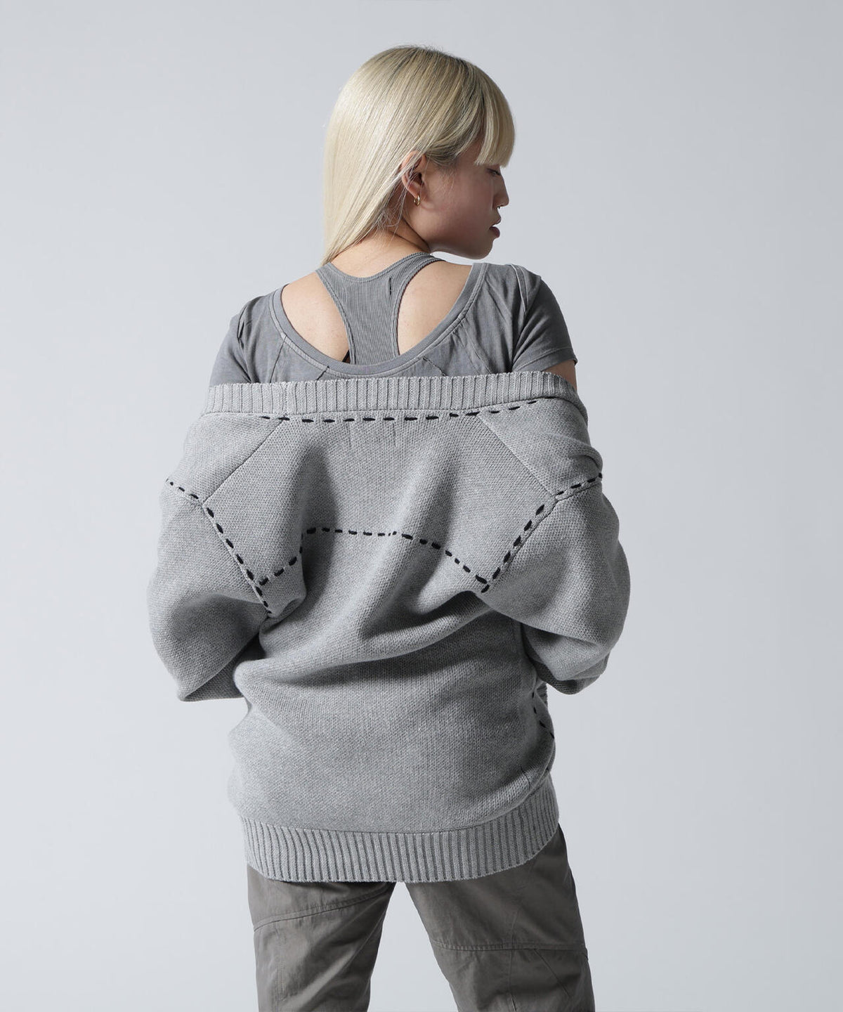 FR(13)NDS/フレンズ/WOMEN STITCH KNIT CARDIGAN