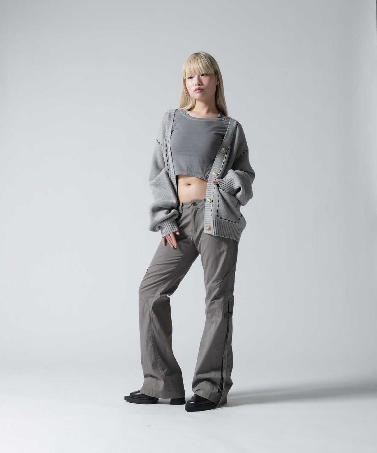 FR(13)NDS/フレンズ/WOMEN STITCH KNIT CARDIGAN