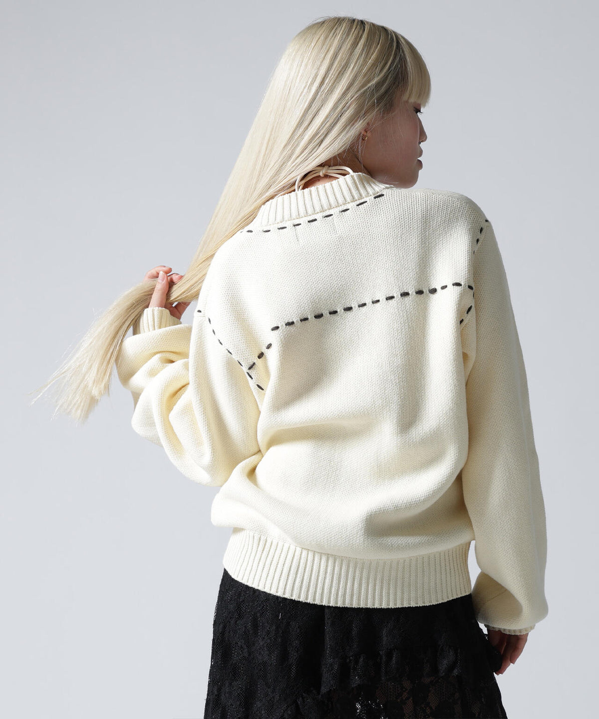FR(13)NDS/フレンズ/WOMEN STITCH KNIT CARDIGAN