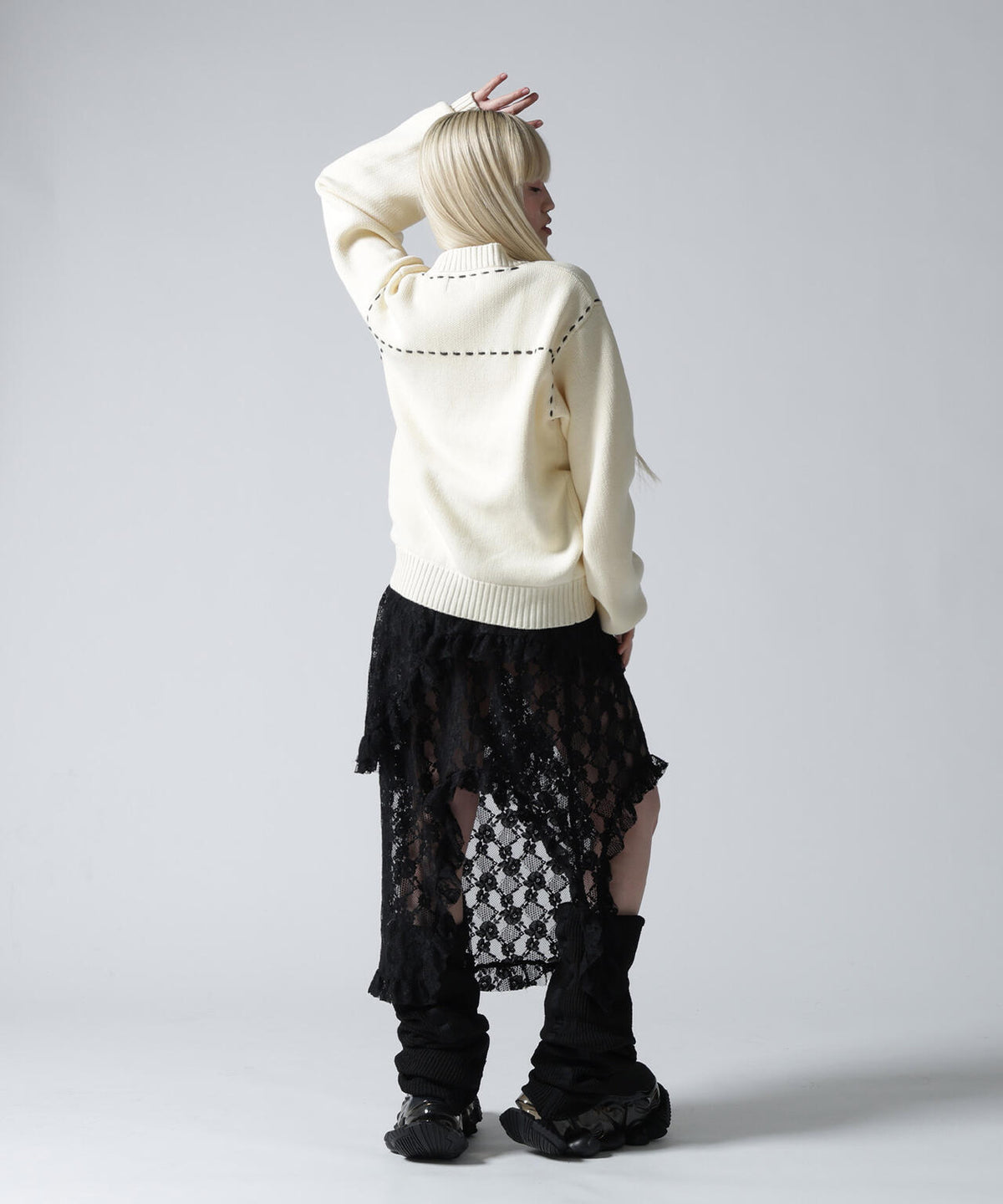 FR(13)NDS/フレンズ/WOMEN STITCH KNIT CARDIGAN