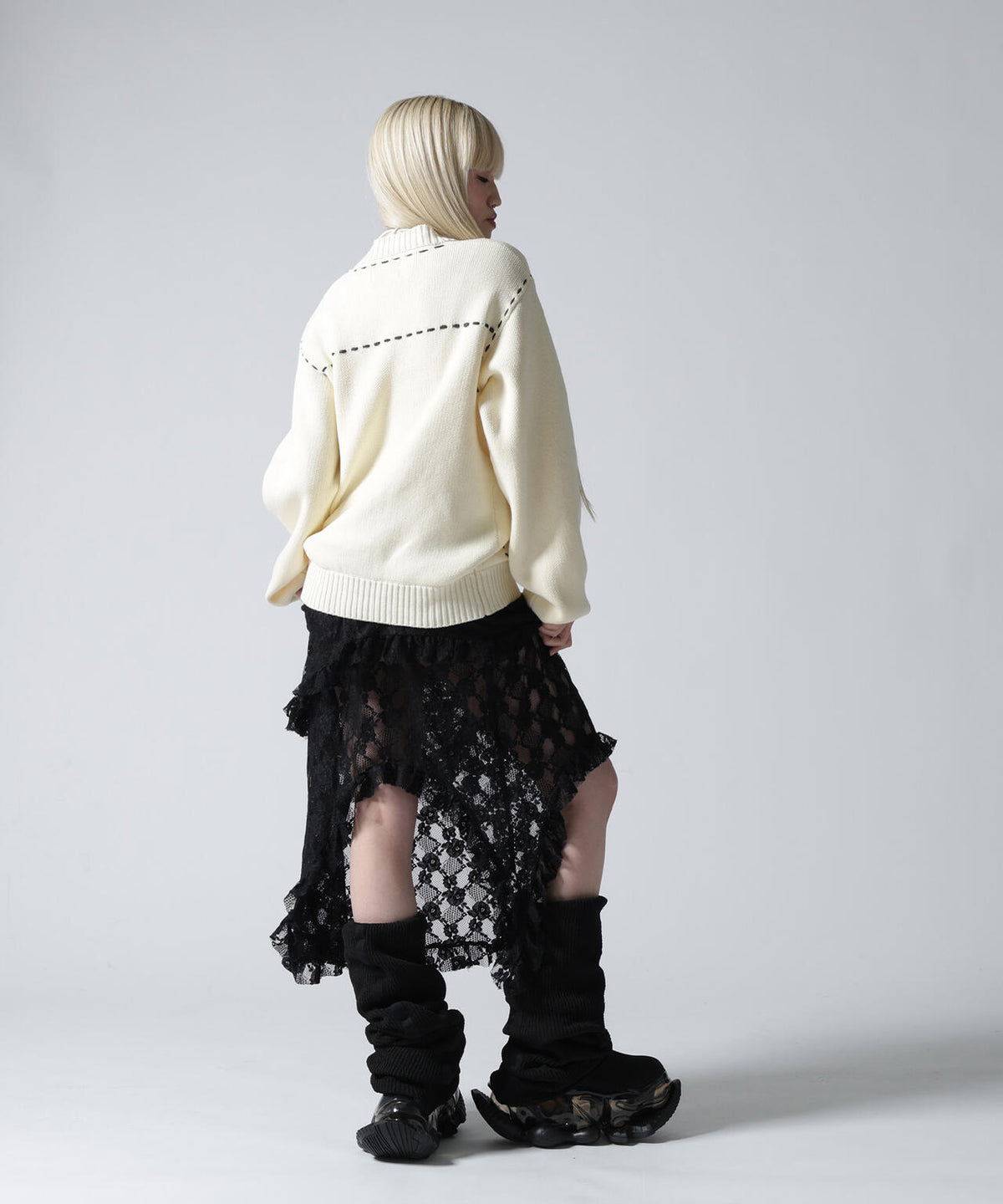 FR(13)NDS/フレンズ/WOMEN STITCH KNIT CARDIGAN