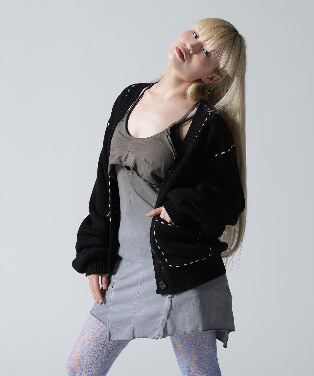 FR(13)NDS/フレンズ/STITCH KNIT CARDIGAN