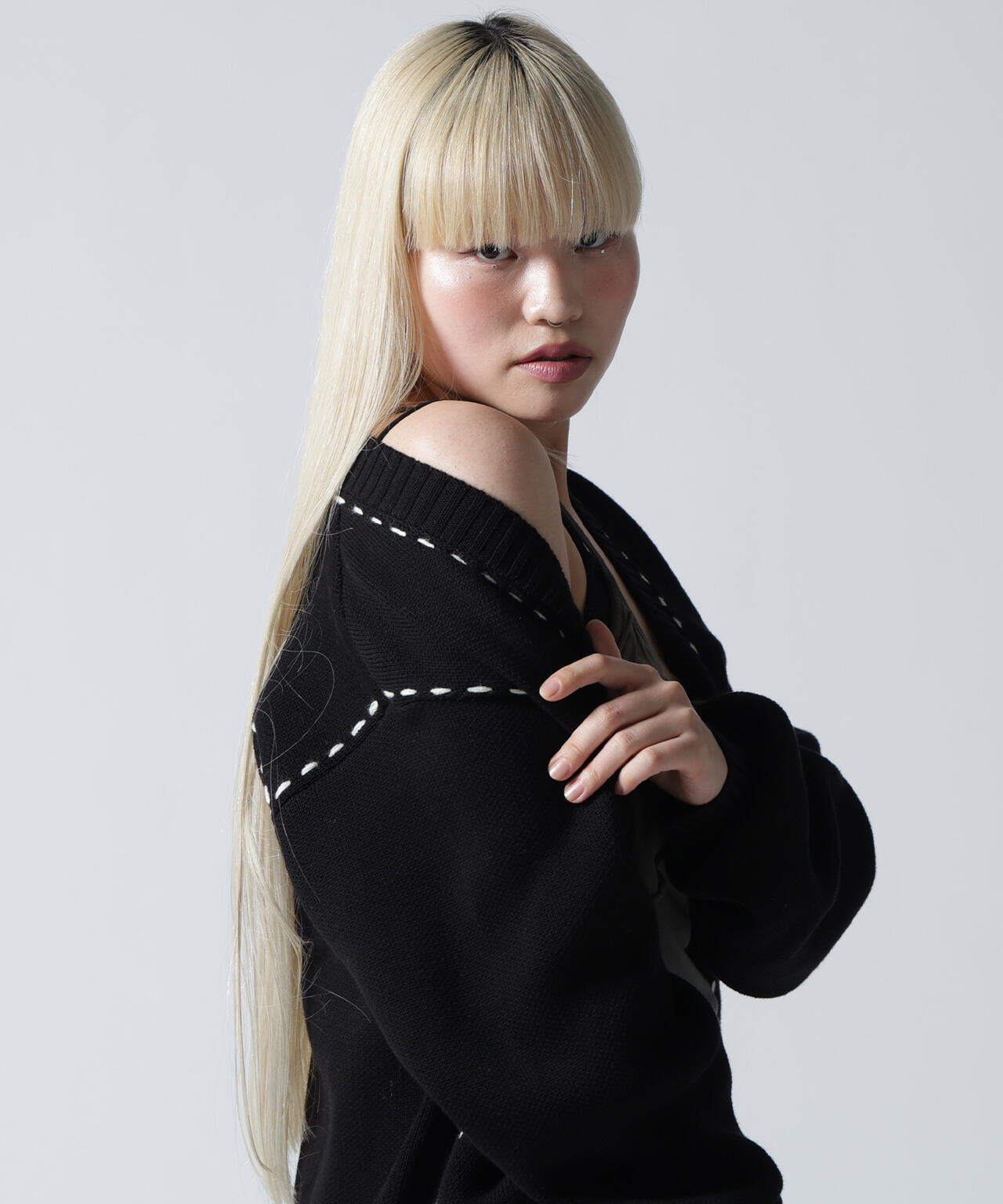 FR(13)NDS/フレンズ/STITCH KNIT CARDIGAN