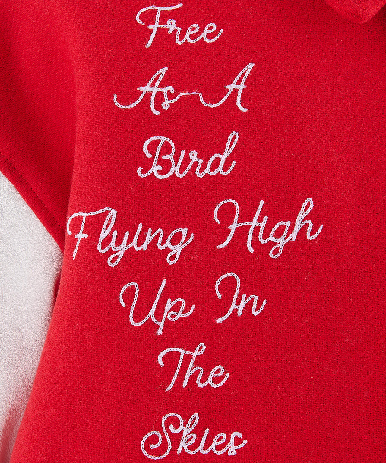 SAINT MICHAEL×JORDAN BRAND/MJ SM VARSITY JKT/RED×WHITE