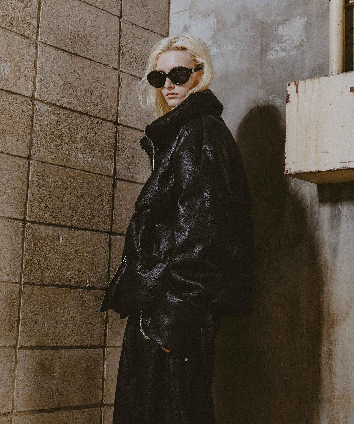 FR(13)NDS/フレンズ/STAND BLOUSON PU LEATHER