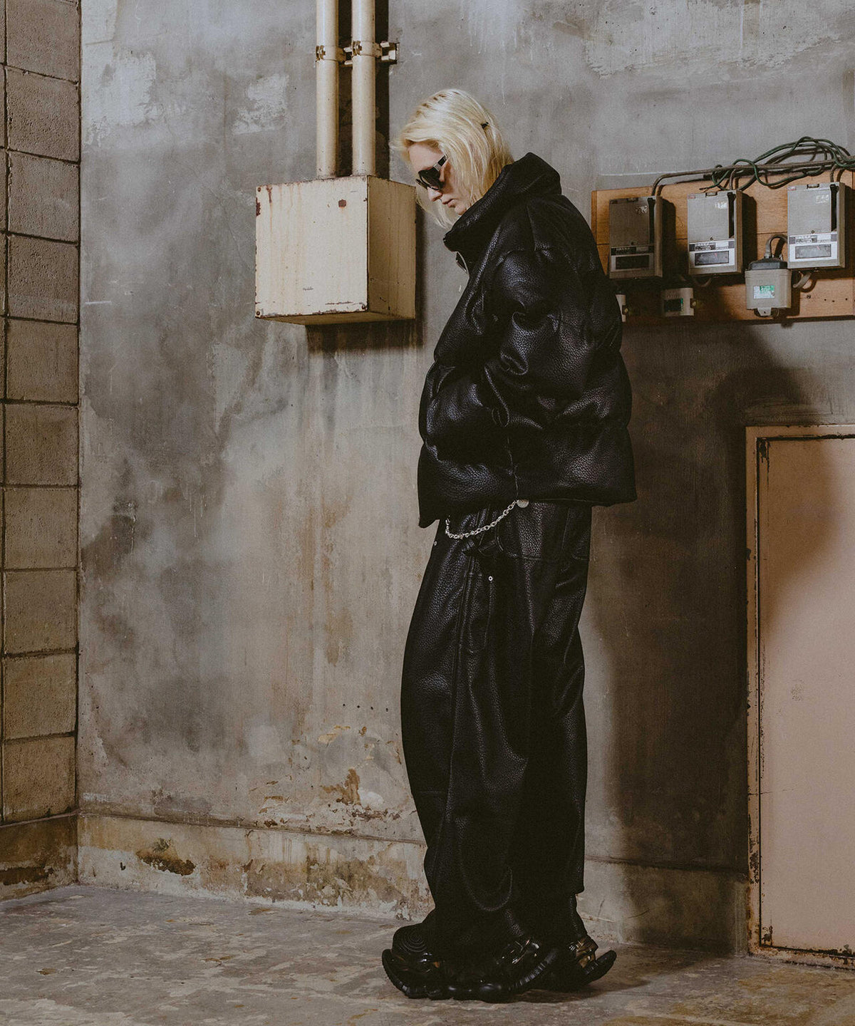 FR(13)NDS/フレンズ/STAND BLOUSON PU LEATHER