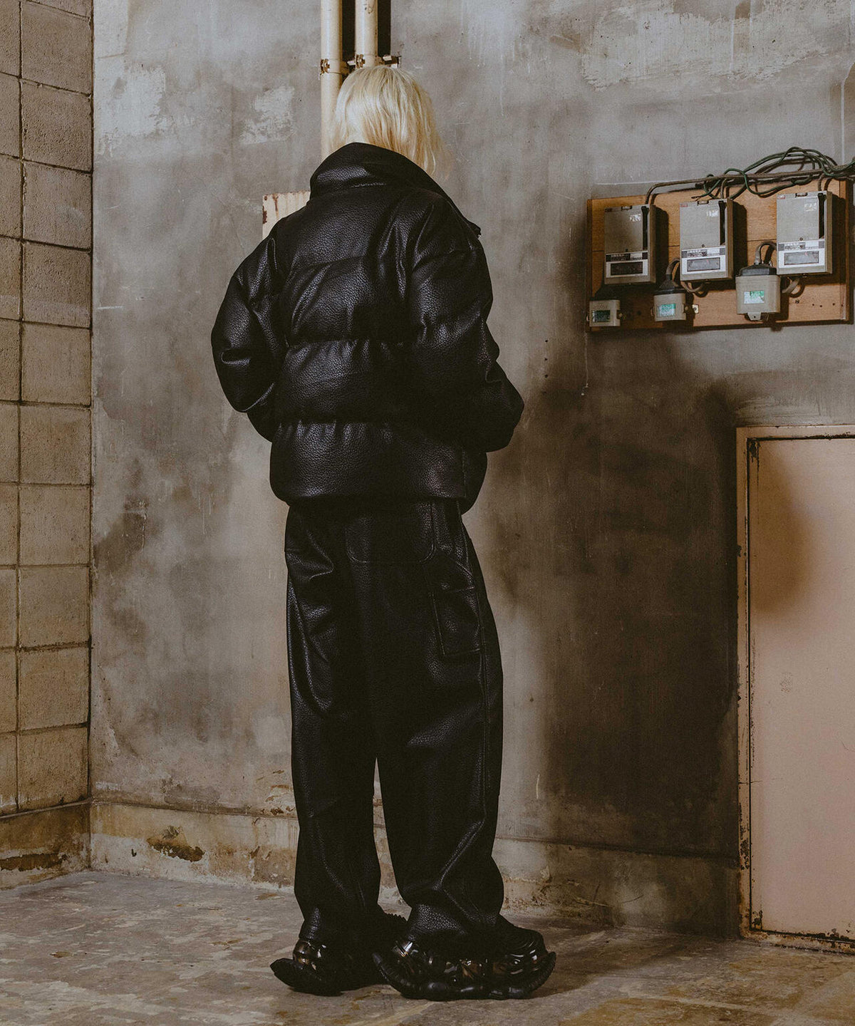 FR(13)NDS/フレンズ/STAND BLOUSON PU LEATHER