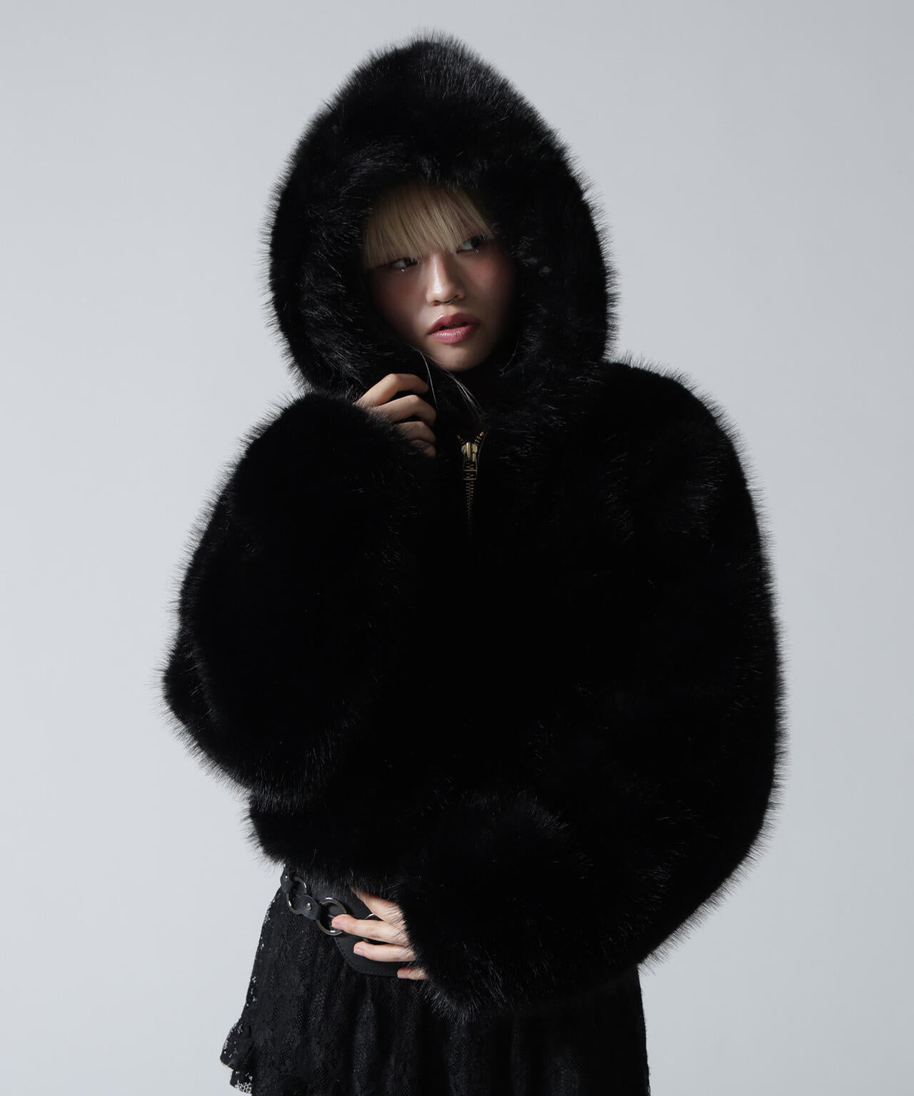FR(13)NDS/フレンズ/ECO FUR HOOD BZ