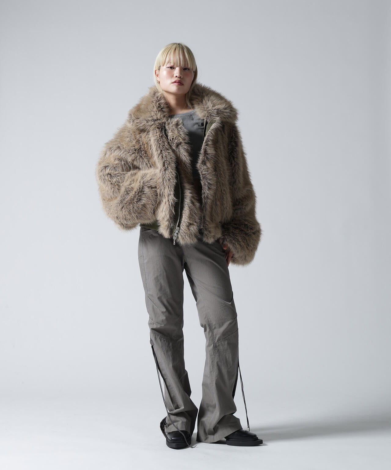 FR(13)NDS/フレンズ/REVERSIBLE FUR NYLON BLOUSON