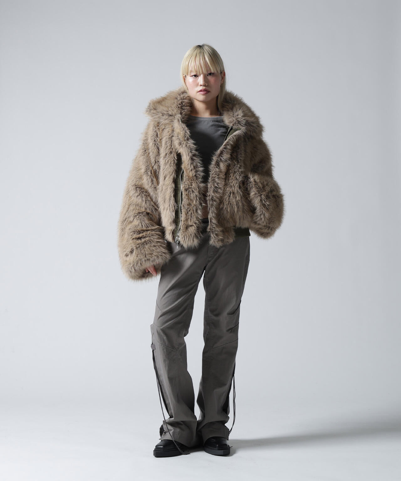 FR(13)NDS/フレンズ/REVERSIBLE FUR NYLON BLOUSON
