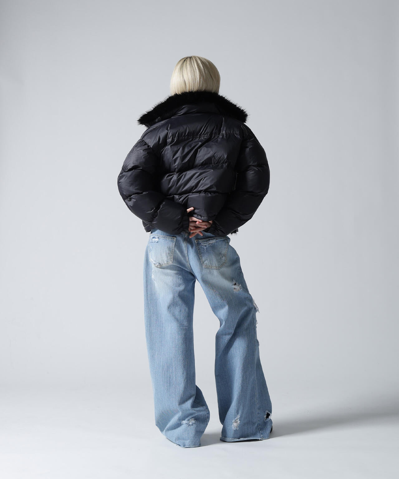 FR(13)NDS/フレンズ/NYLON FUR STAND BLOUSON