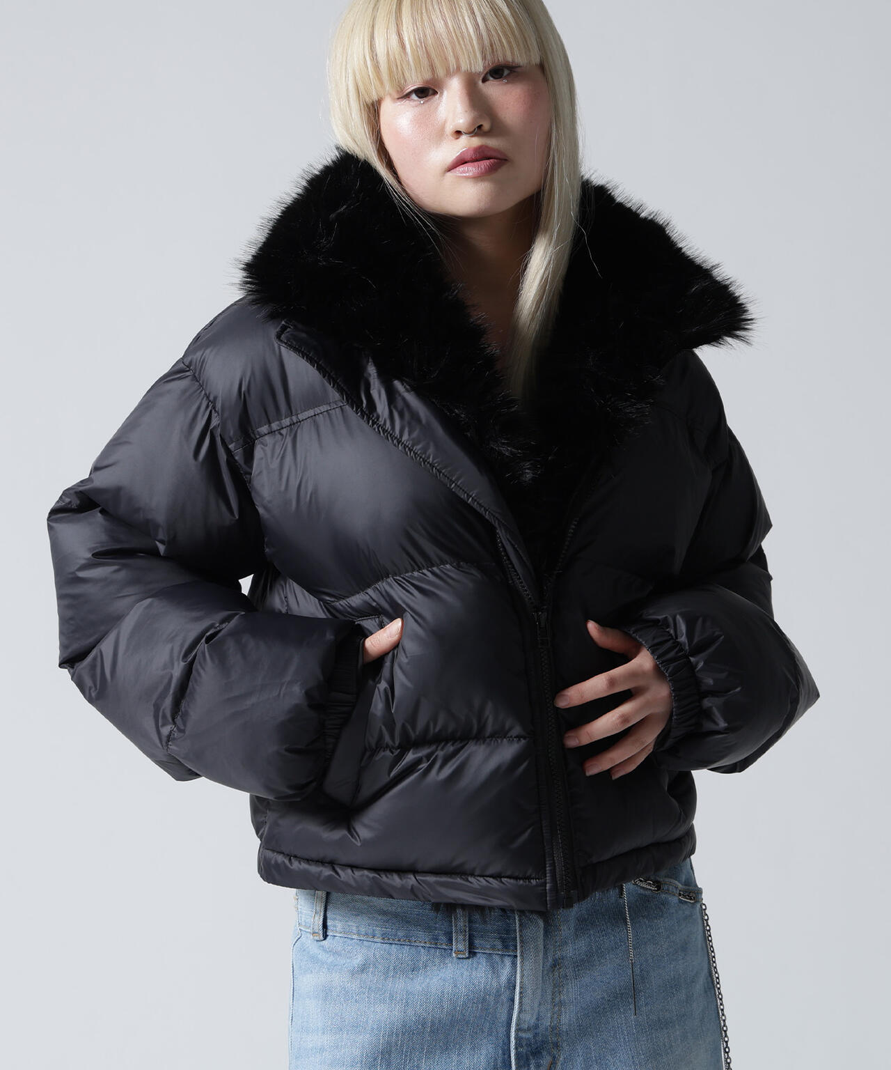 FR(13)NDS/フレンズ/NYLON FUR STAND BLOUSON