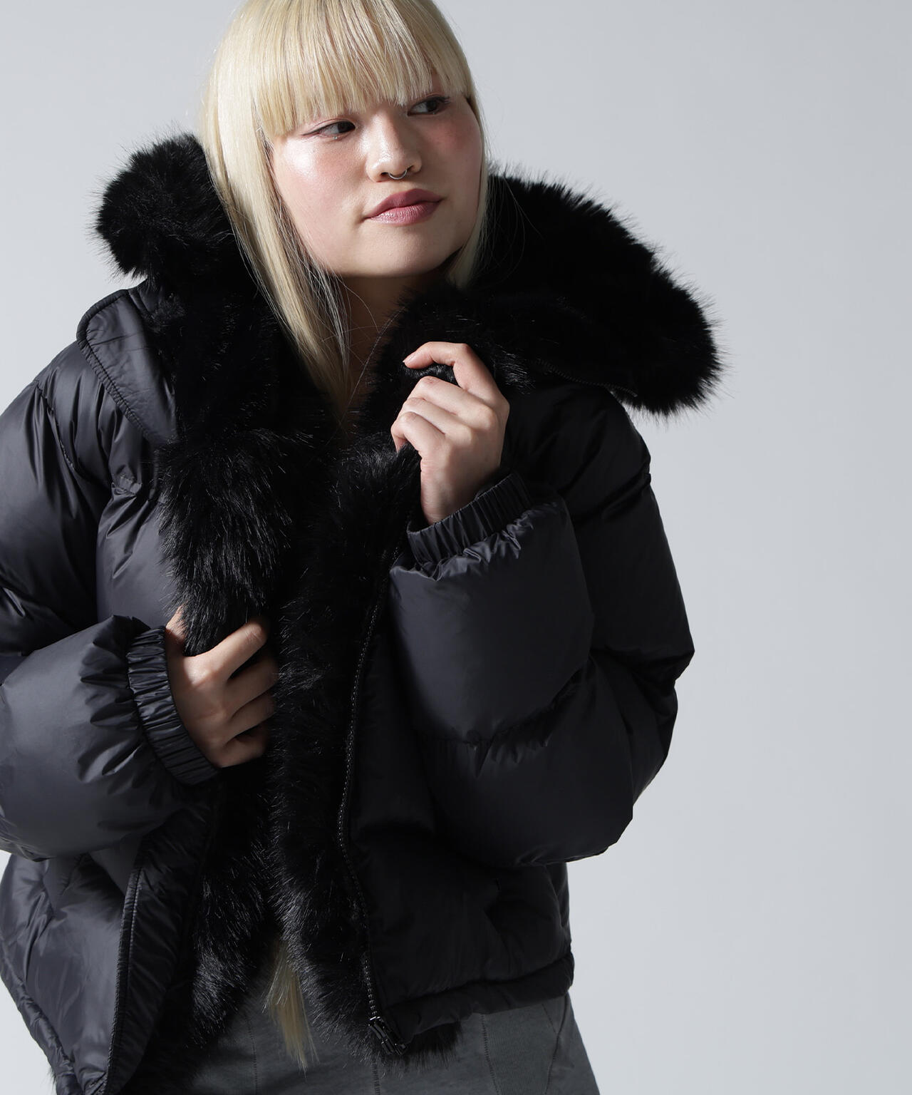 FR(13)NDS/フレンズ/NYLON FUR HOOD BLOUSON