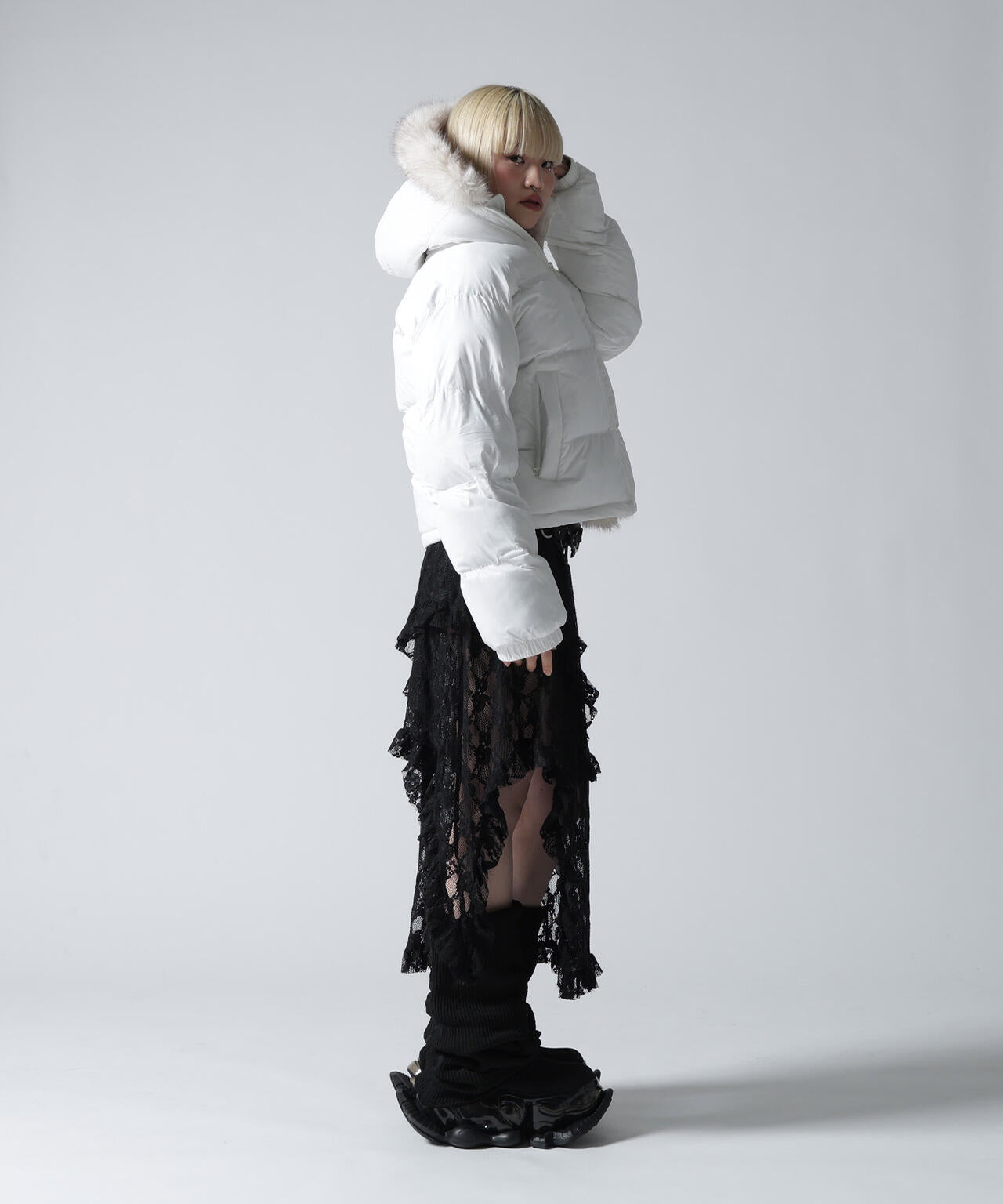 FR(13)NDS/フレンズ/NYLON FUR HOOD BLOUSON