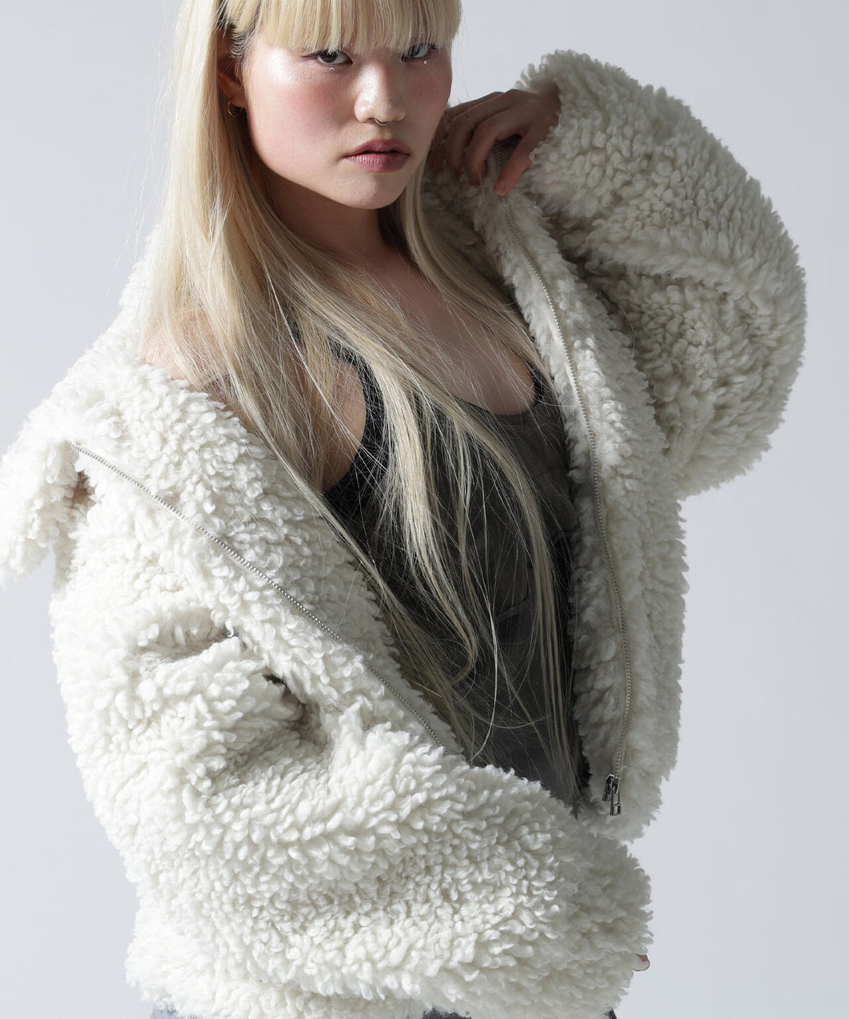FR(13)NDS/フレンズ/WOMEN BOA COLLAR BLOUSON
