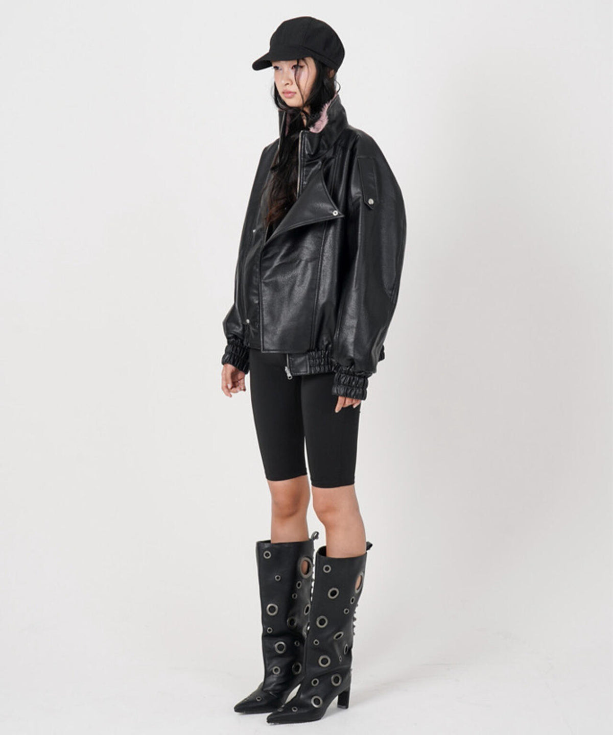 MITSUKI/ミツキ/FAUX LEATHER REVERSIBLE BLOUSON