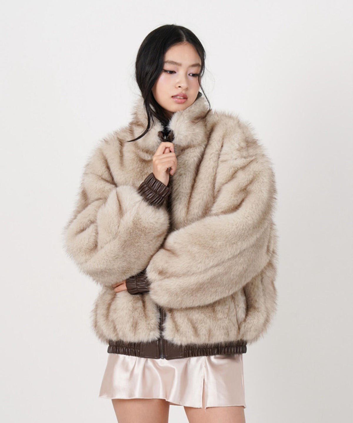 MITSUKI/ミツキ/FAUX LEATHER REVERSIBLE BLOUSON