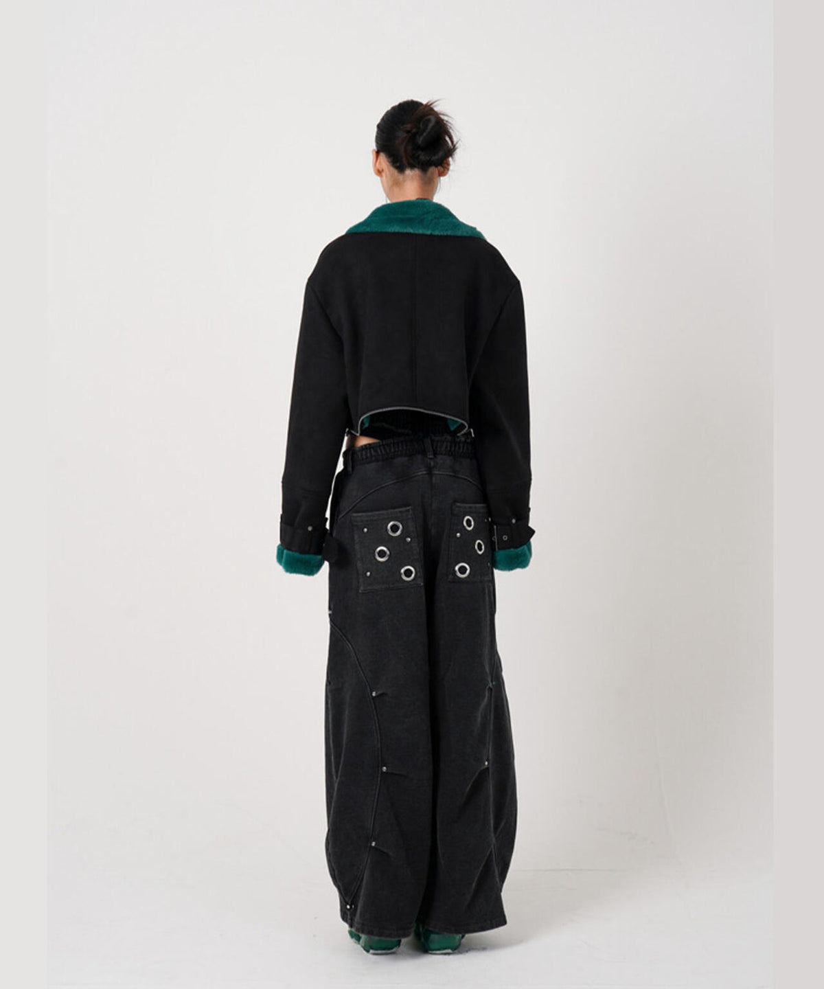 MITSUKI/ミツキ/2WAY FAUX SHEARLING JACKET