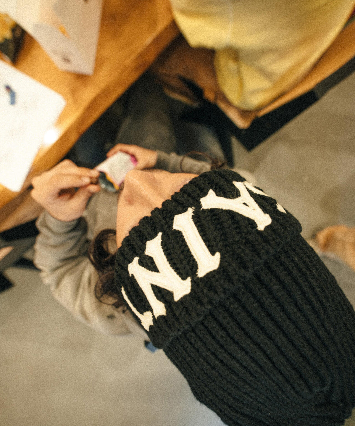 SAINT MICHAEL/セントマイケル/KNIT CAP/SAINT/BLACK